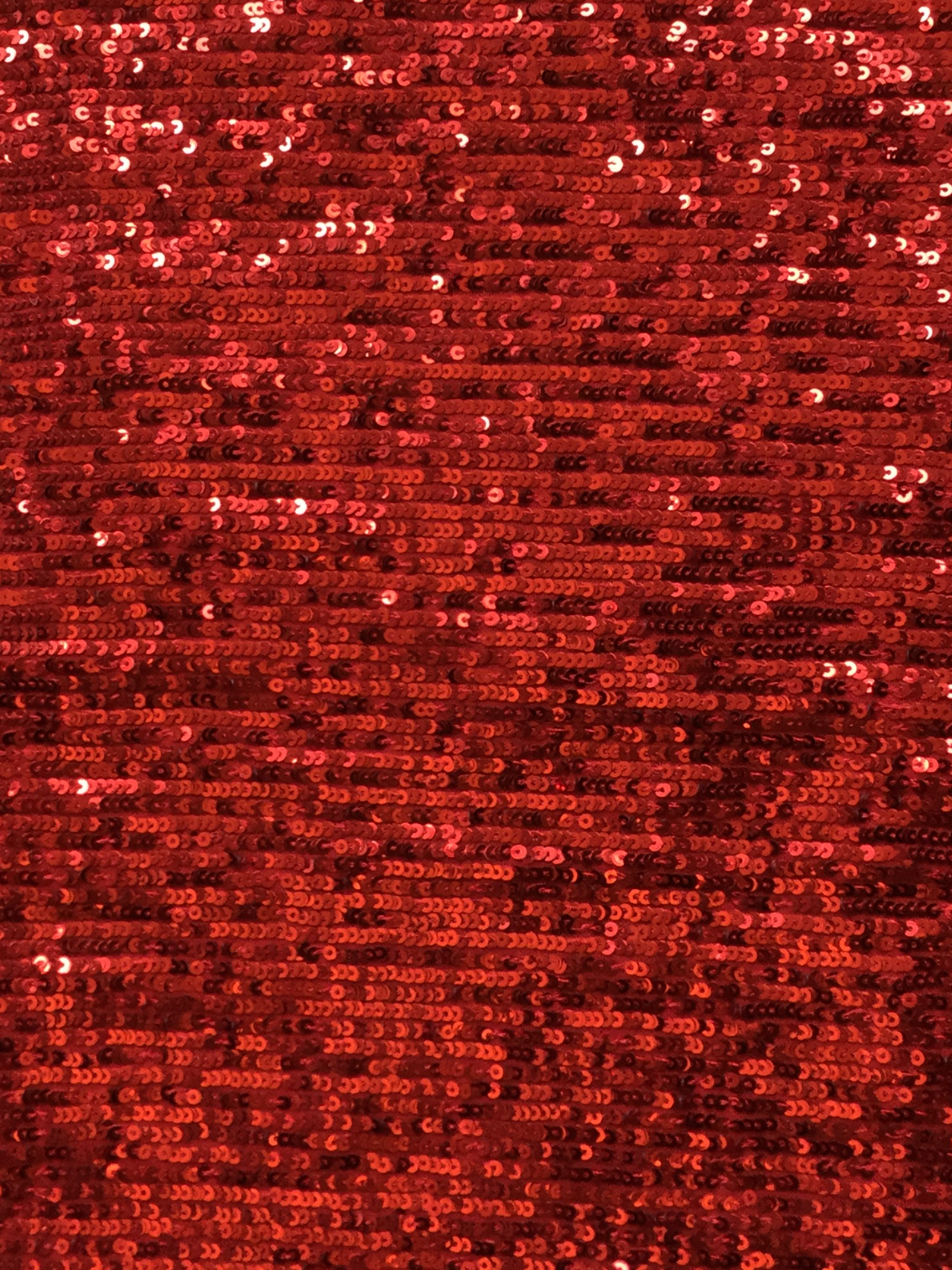 Mini Sequins on Stretch Tulle in Rojo