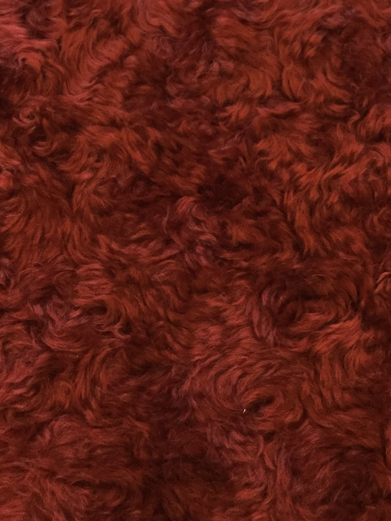 Mohair Fur in Brick