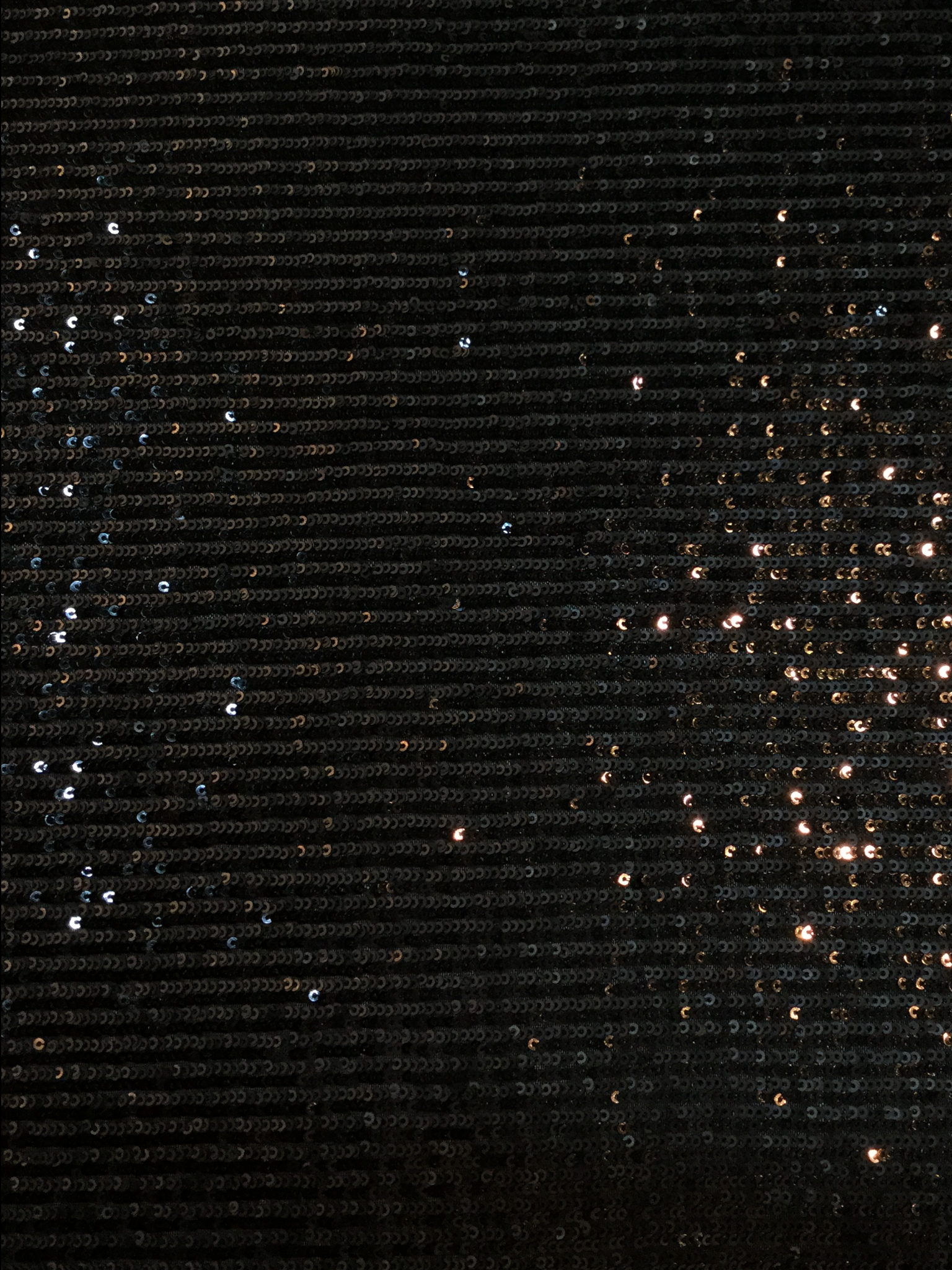 Matte and Shiny Mini Sequins on Stretch Tulle in Black