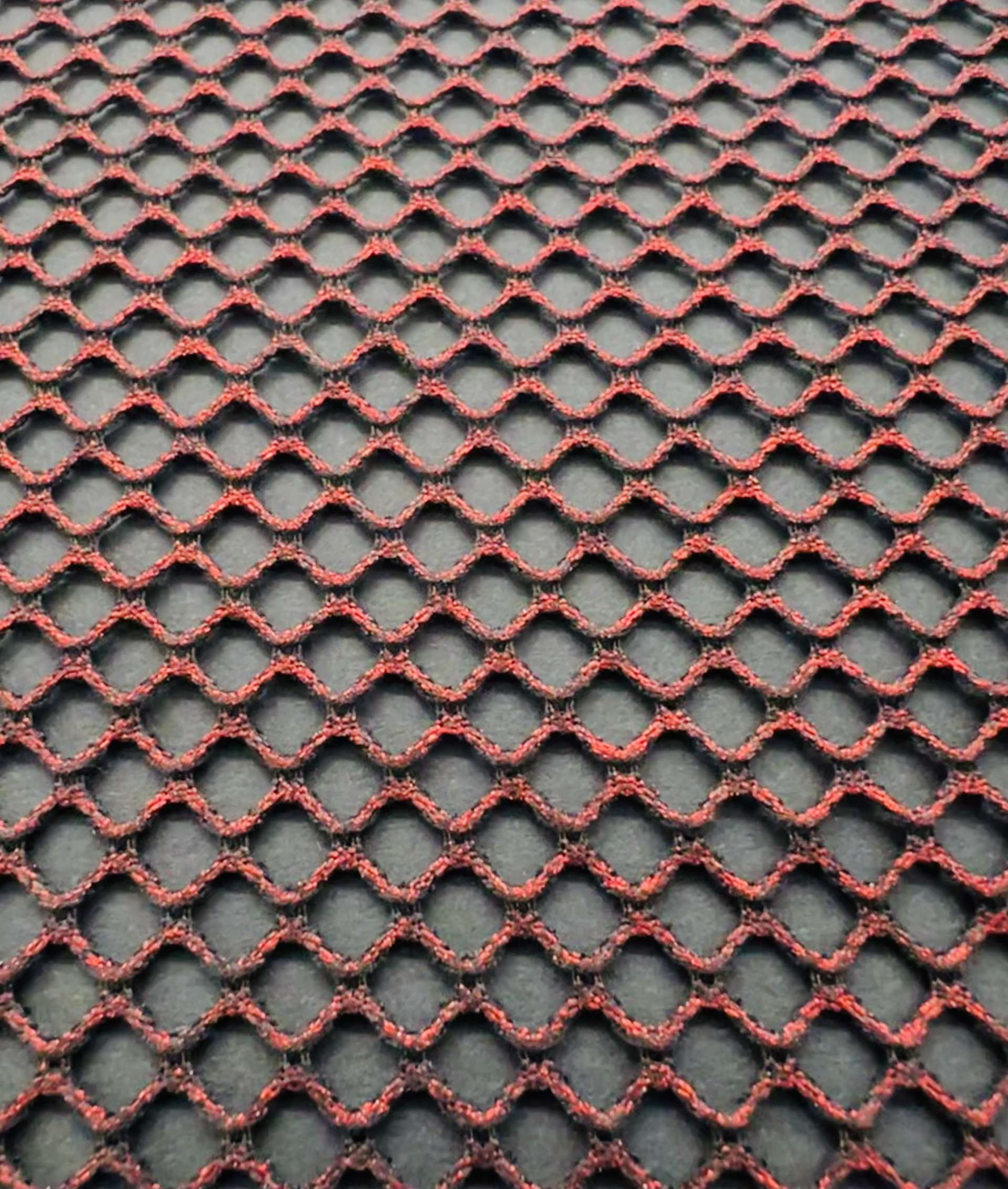 Rust Metallic Foiled Polyester Fishnet 