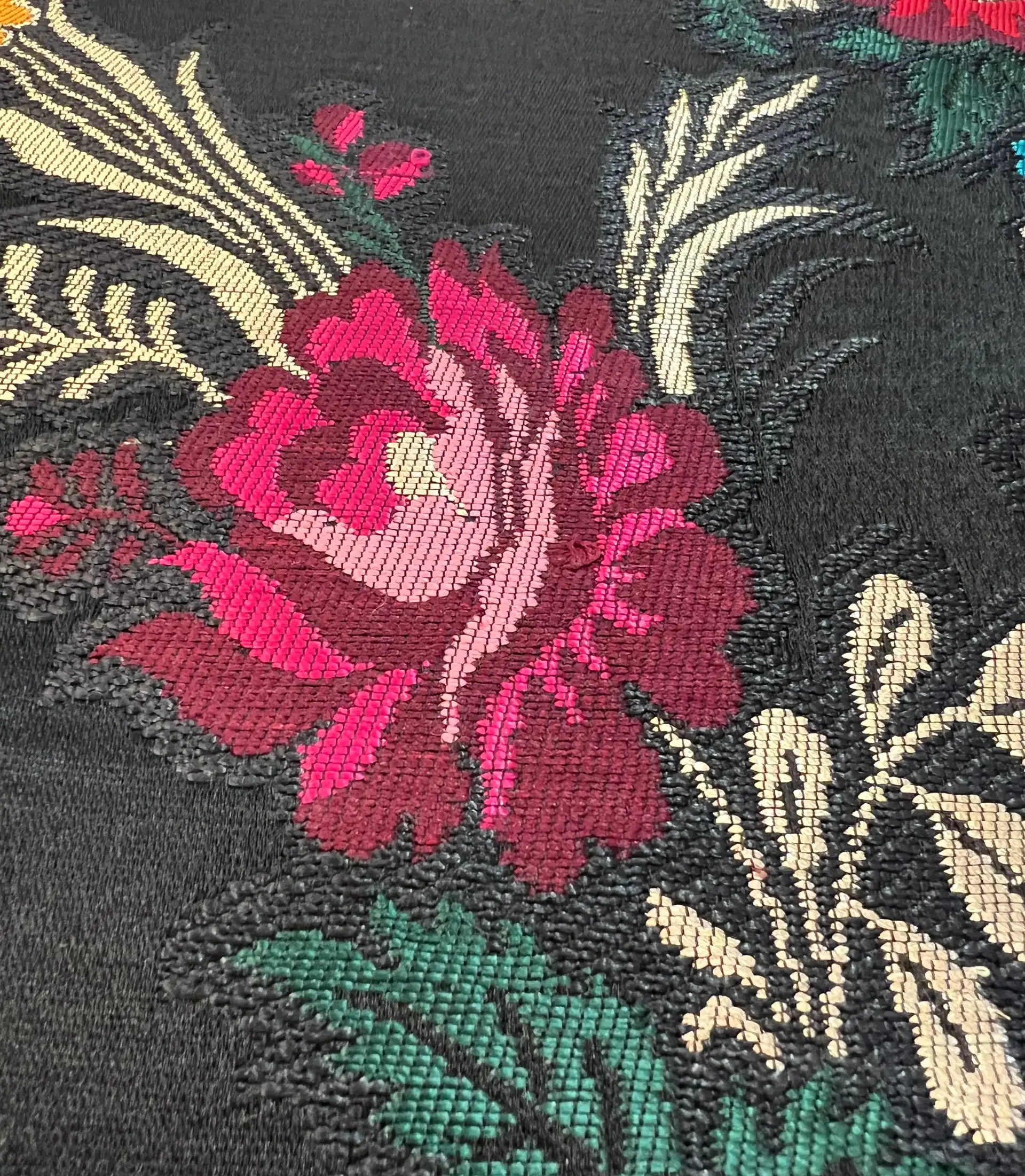 Handloom Brocade in Black
