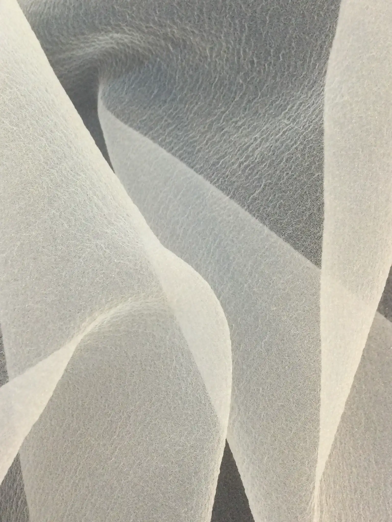 Japanese Pebbled Poly Organza in Off-White