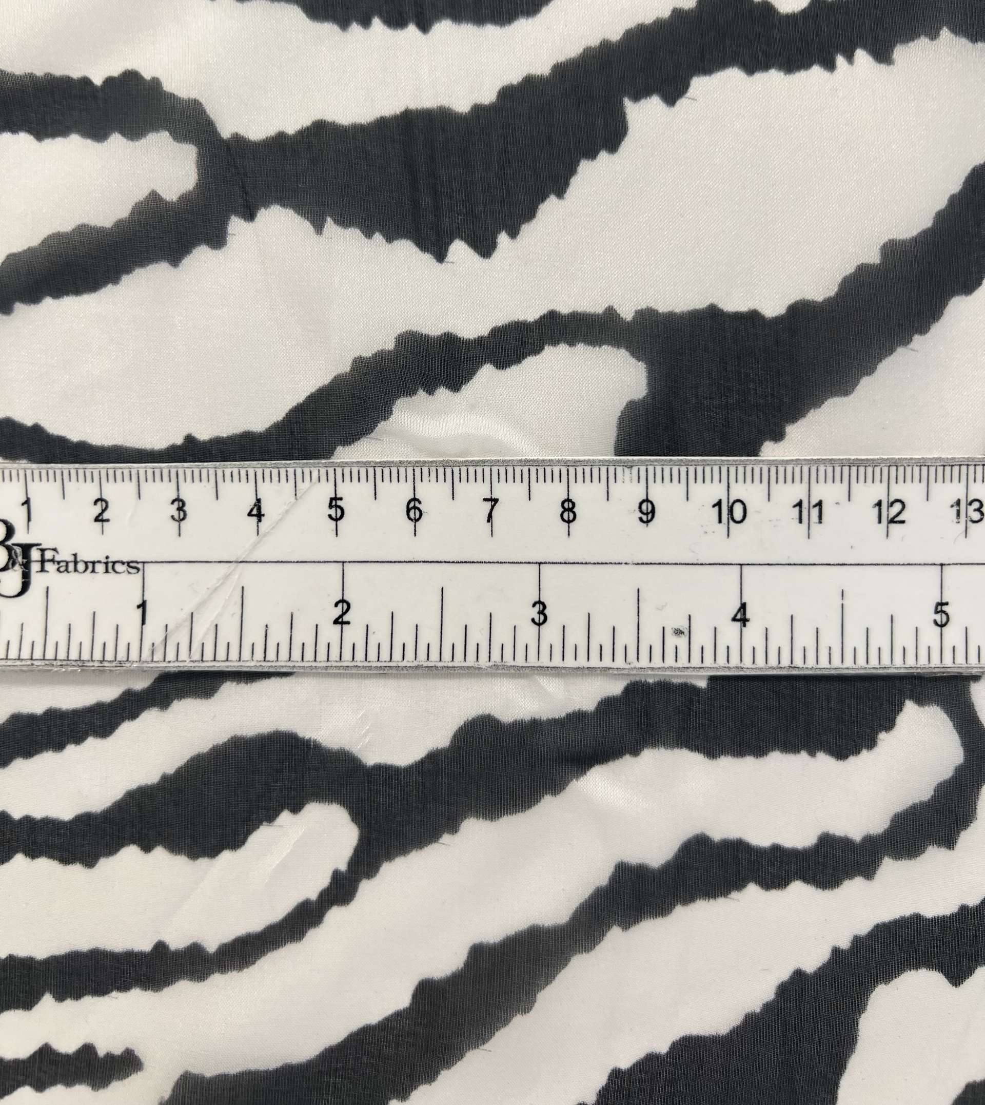 Printed silk Chiffon in Zebra 