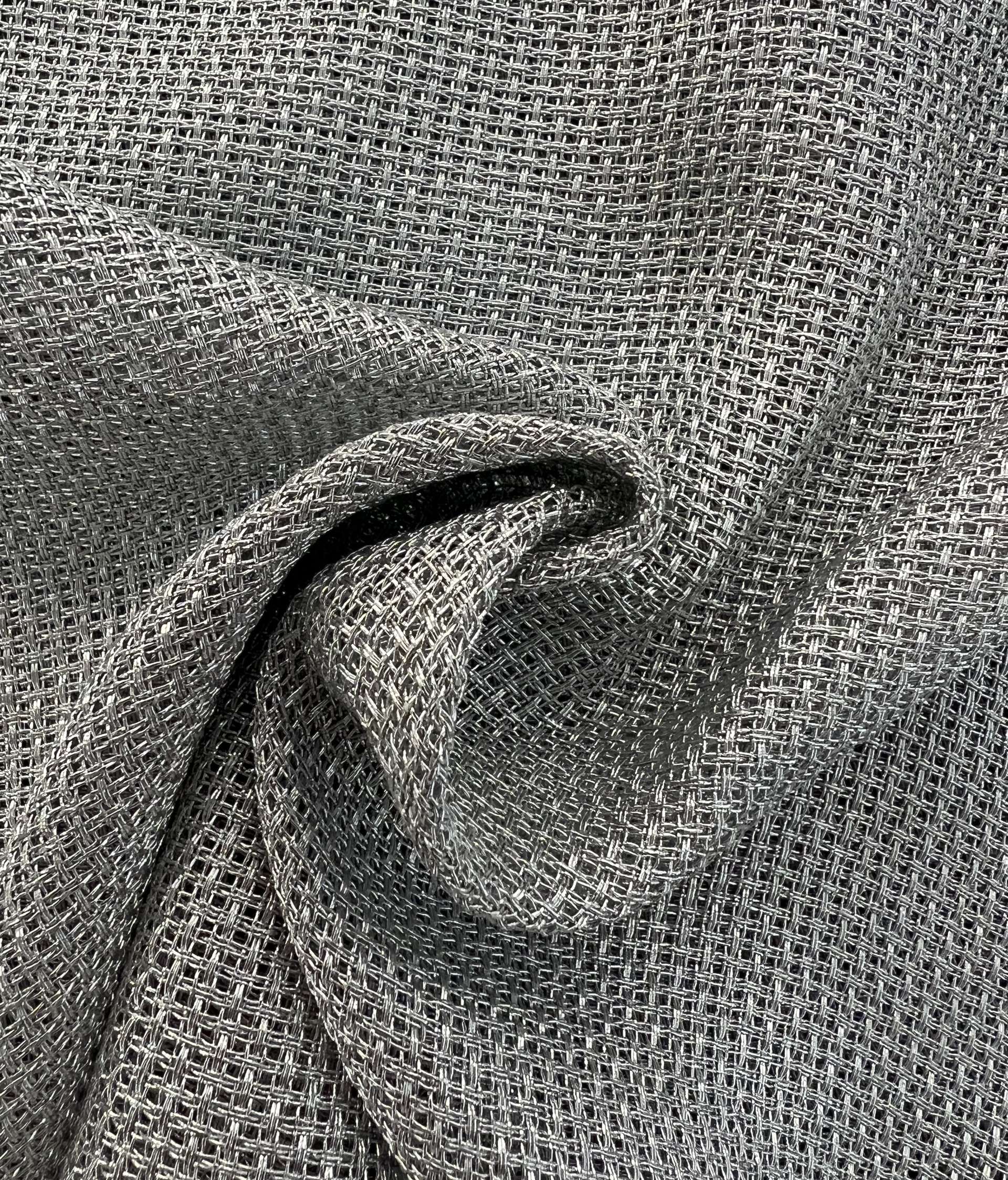 Metallic Mesh in Silver