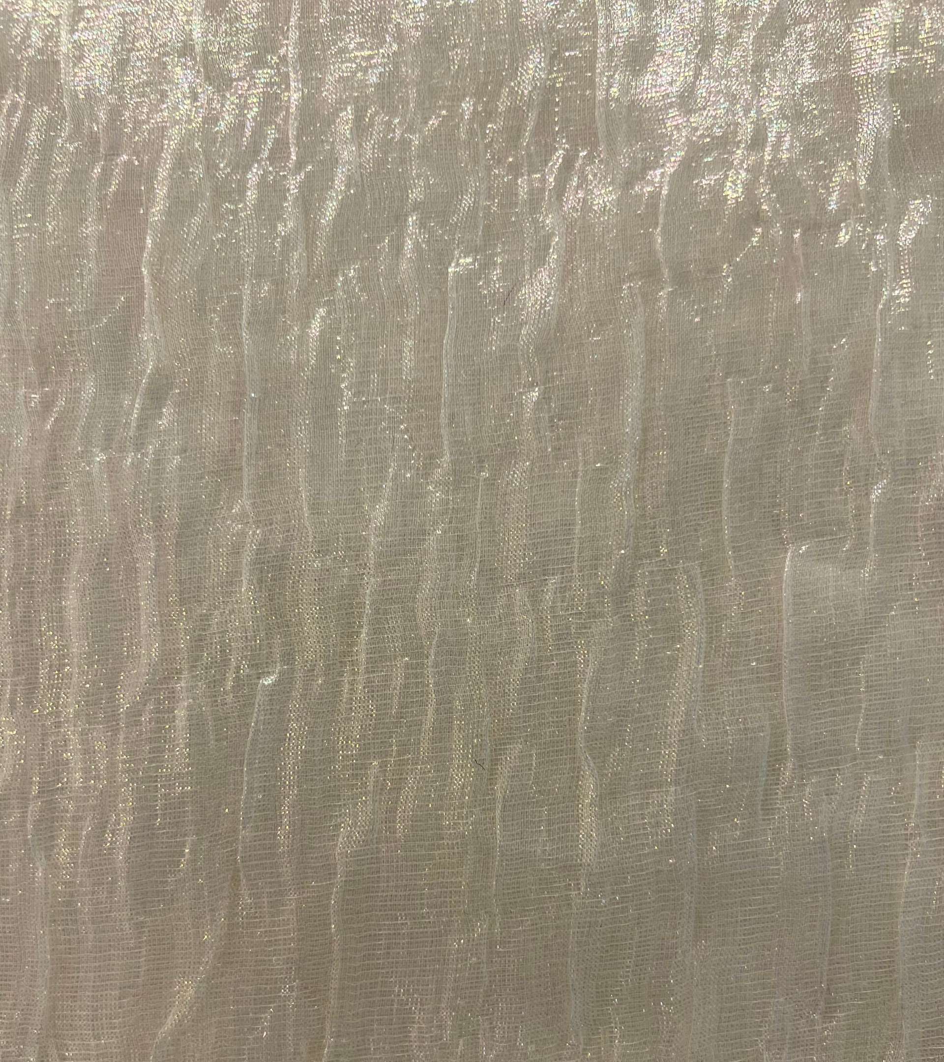 Silk-Blend Pucker Opalescence Lame
