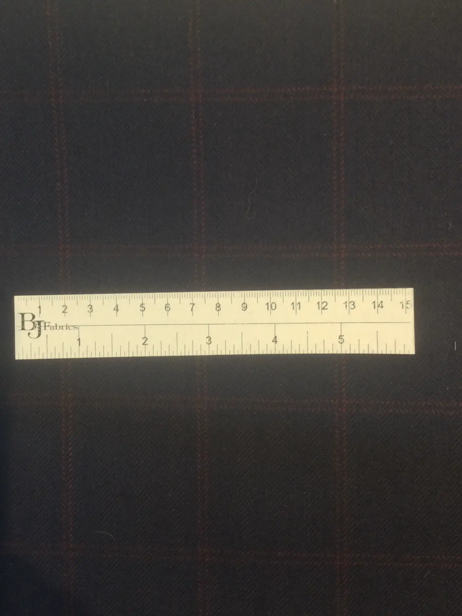 Made in Italy Loro Piana 100% Saxxon Wool Windowpane