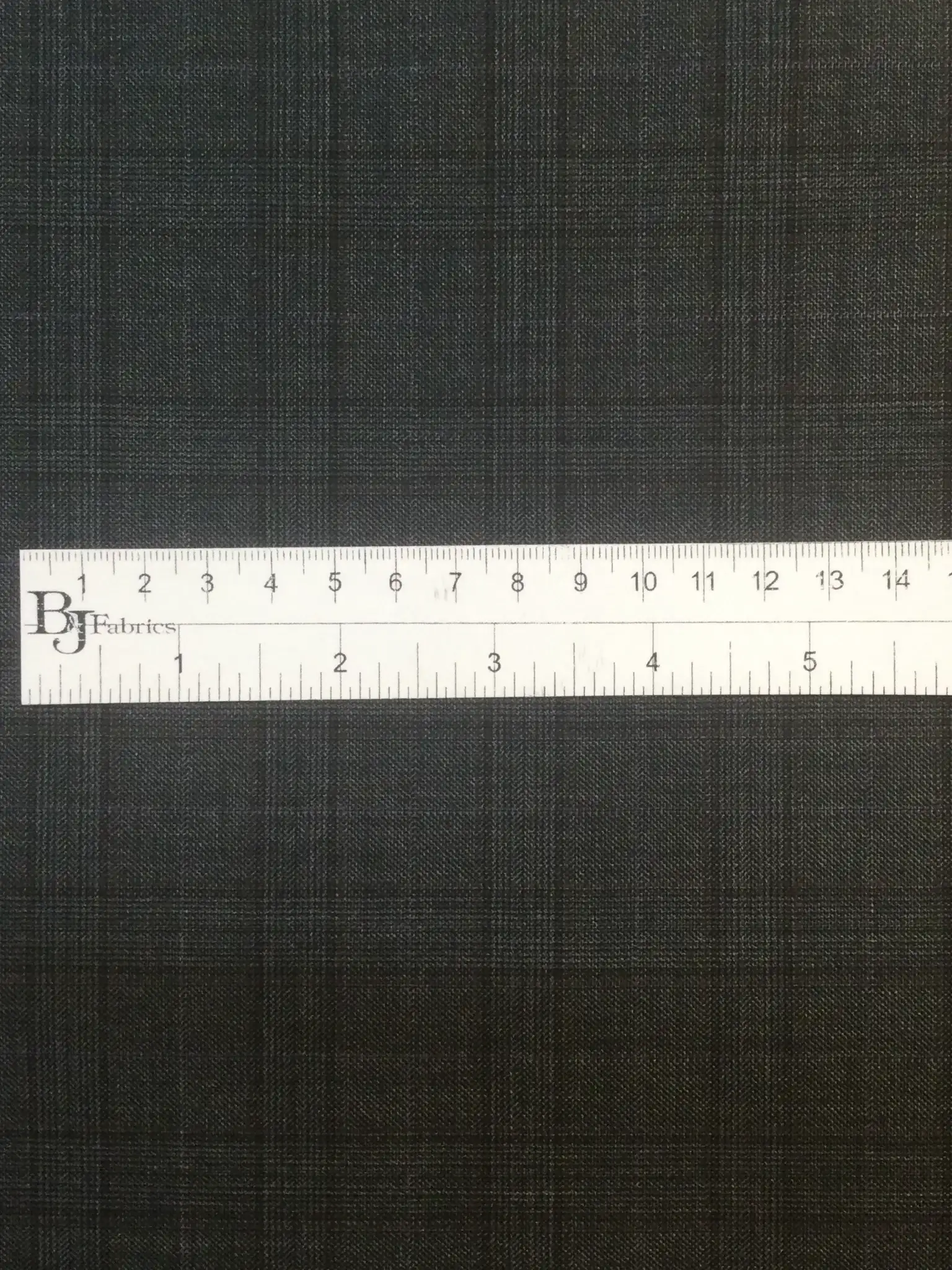 Italian Loro Piana Wool Plaid in Charcoal