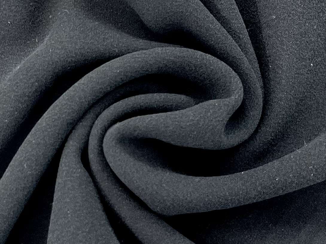 Washed Silk Georgette in Black