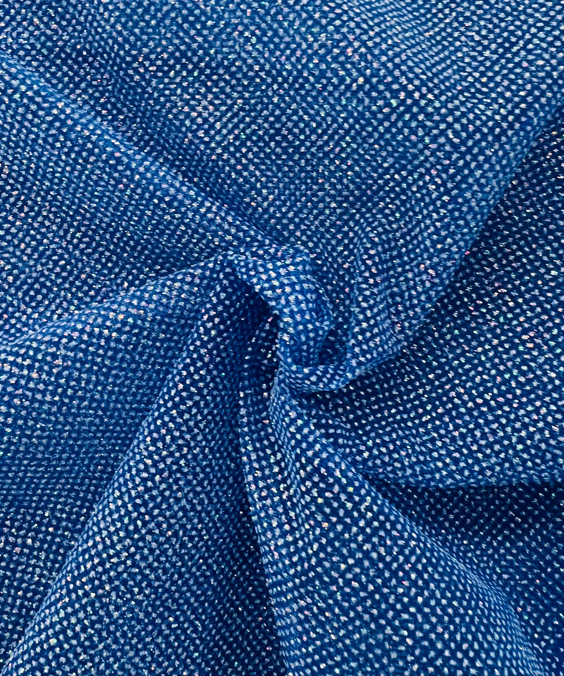 Glitter Tulle in Royal Blue