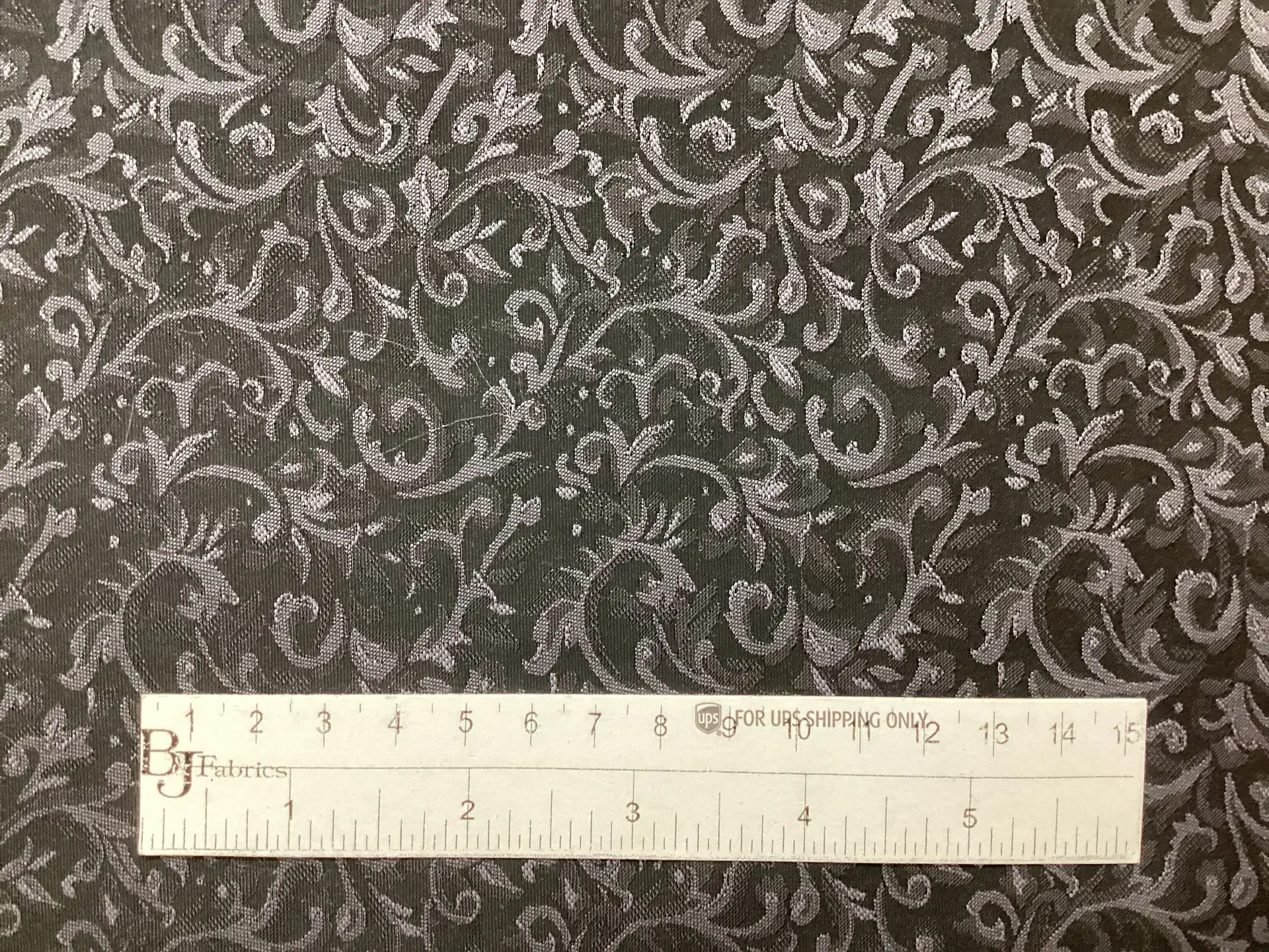 Made in Italy 55% Polyester 45% Wool Jacquard In Dark Navy & Dark Grey 