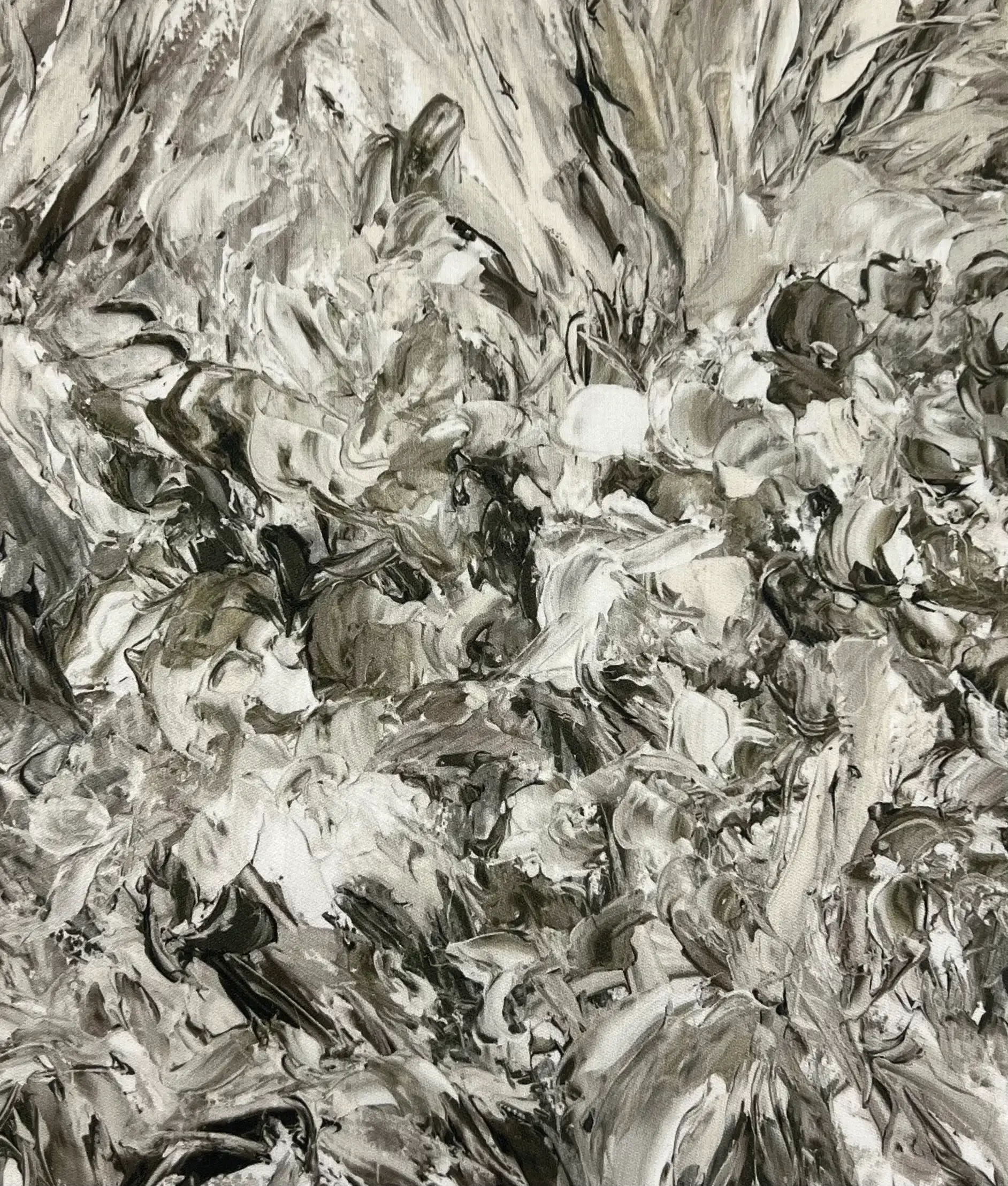 Printed Couture Gazar in Grey & Taupe
