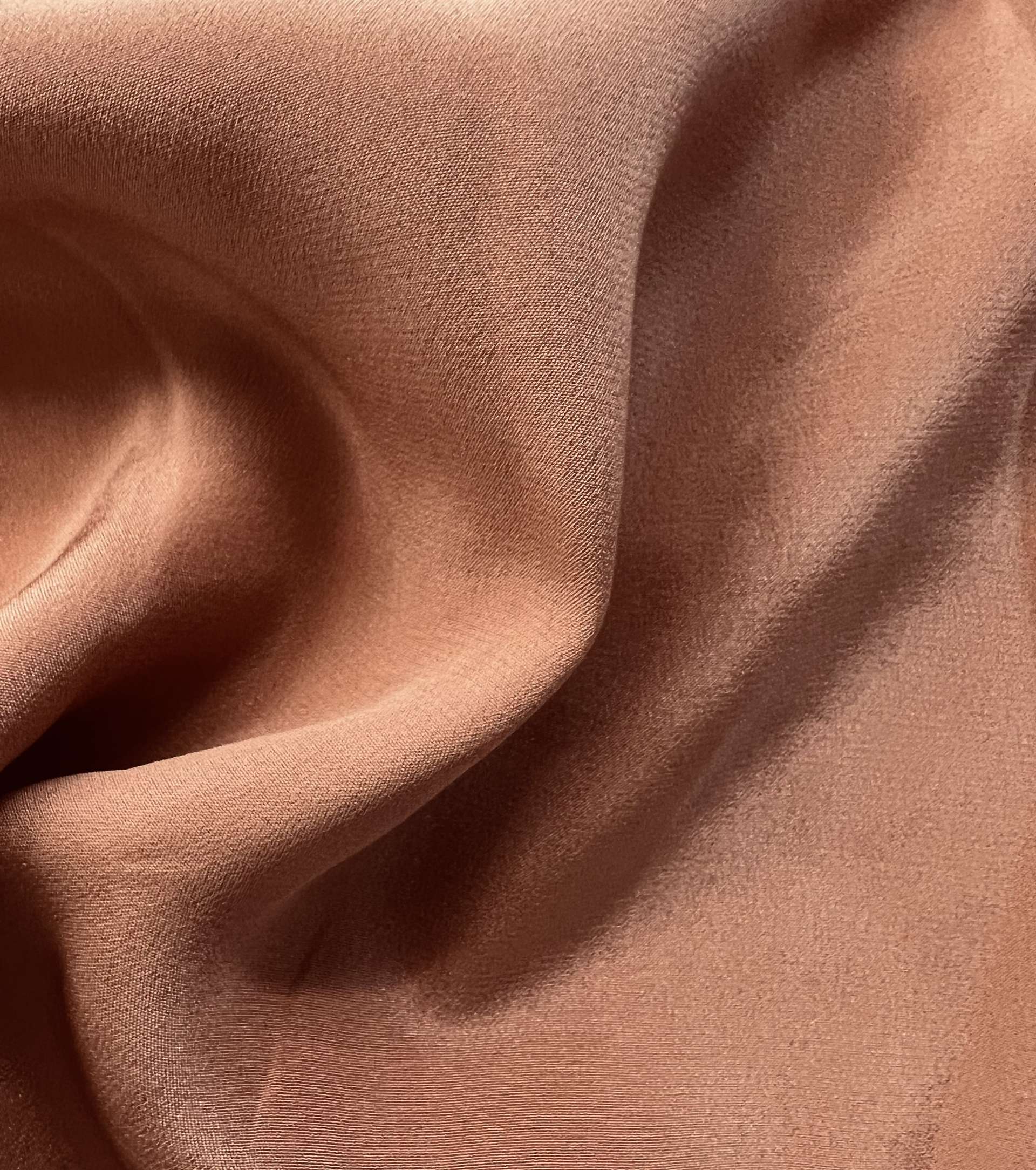 Pure Silk Crepe de Chine in Rosewood