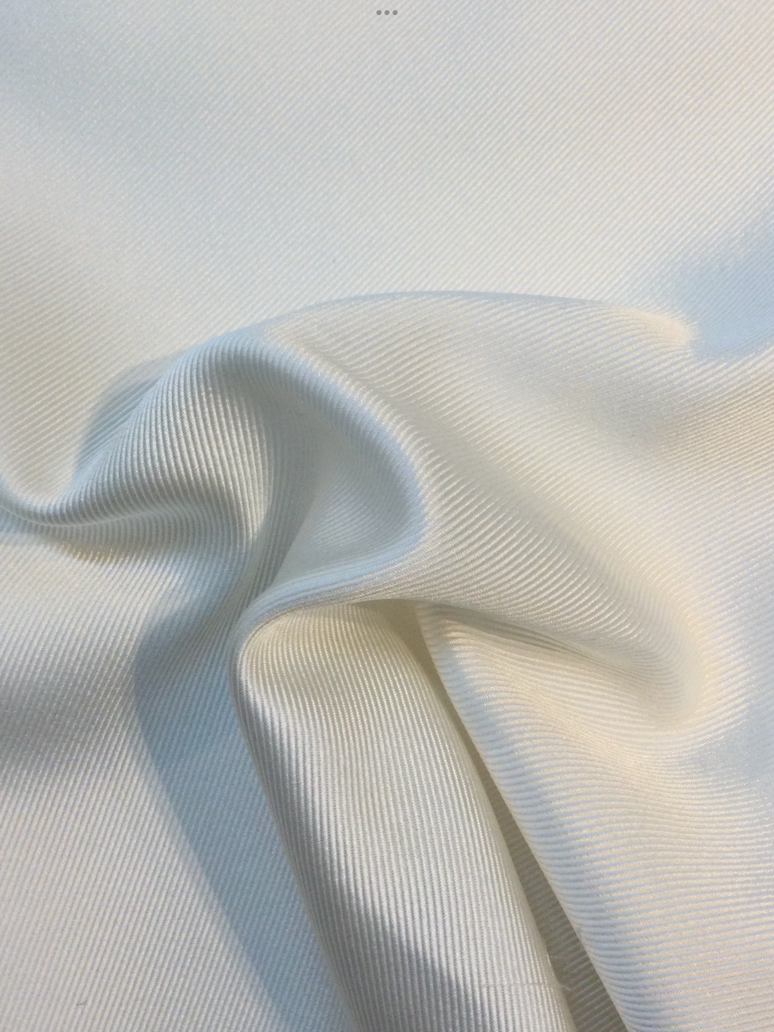 Silk and Wool Twill in Winter White