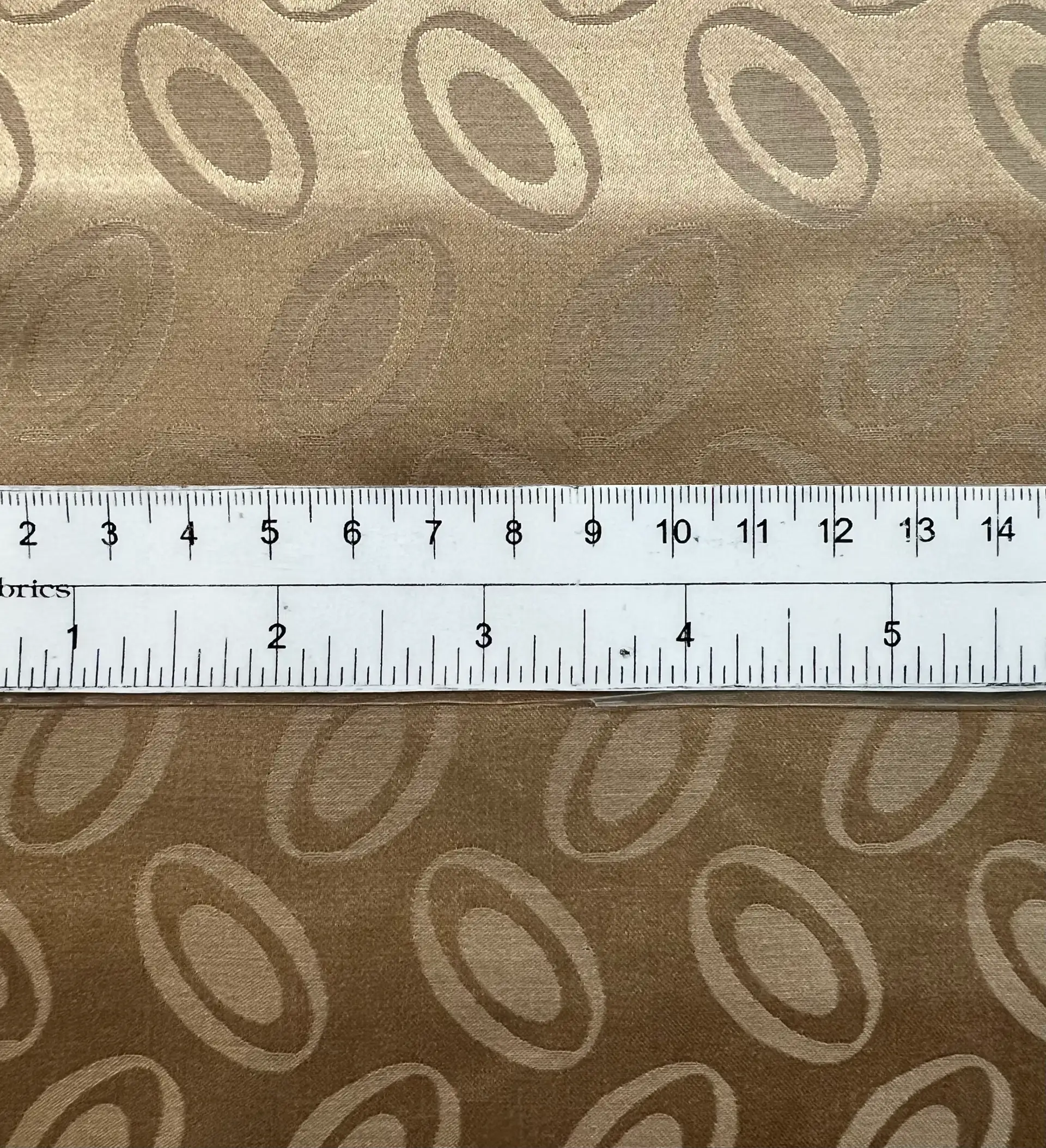 Made in Italy Pure Silk Floating Oval Jacquard in Latte