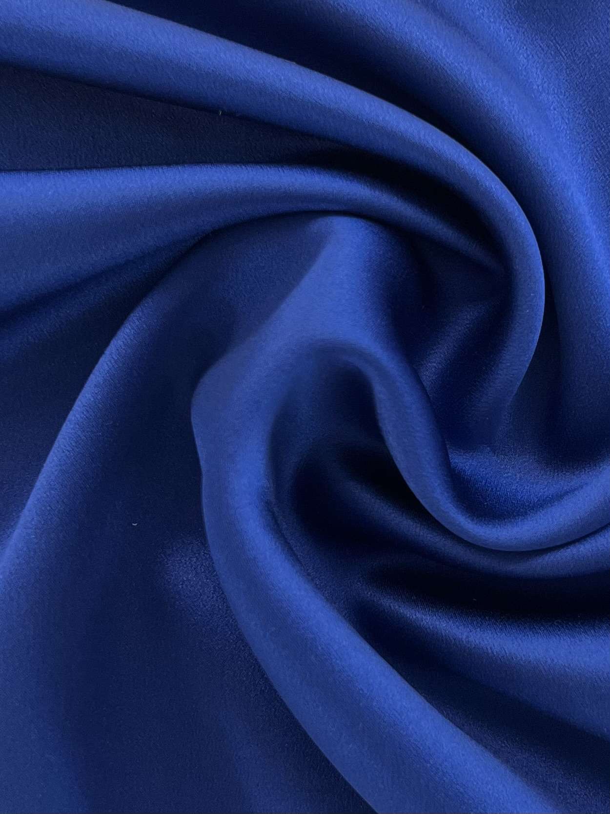 Couture Silk Charmeuse in Bright Navy