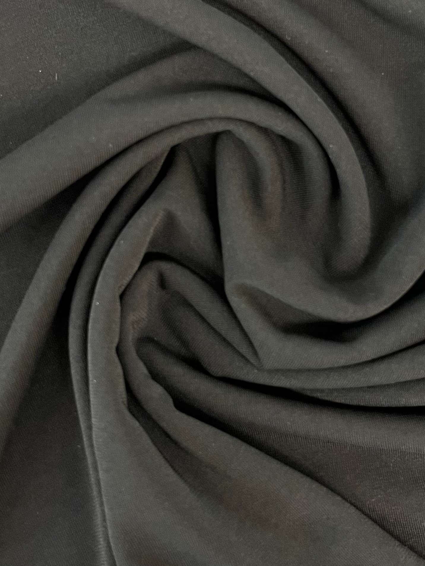 Rayon Matte Jersey in Jet