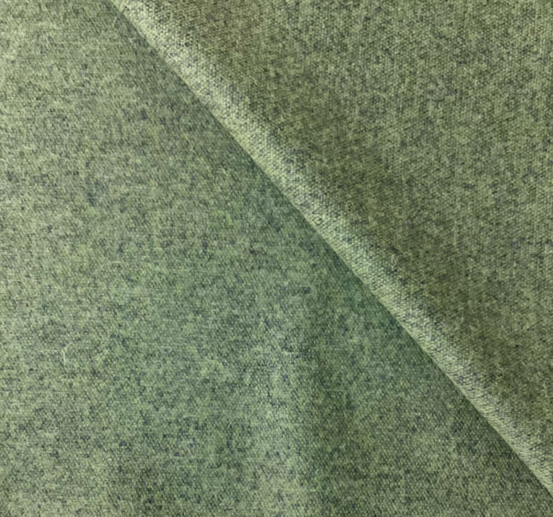 Austrian Wool Nylon Elastic Flannel Iridescent In Jade