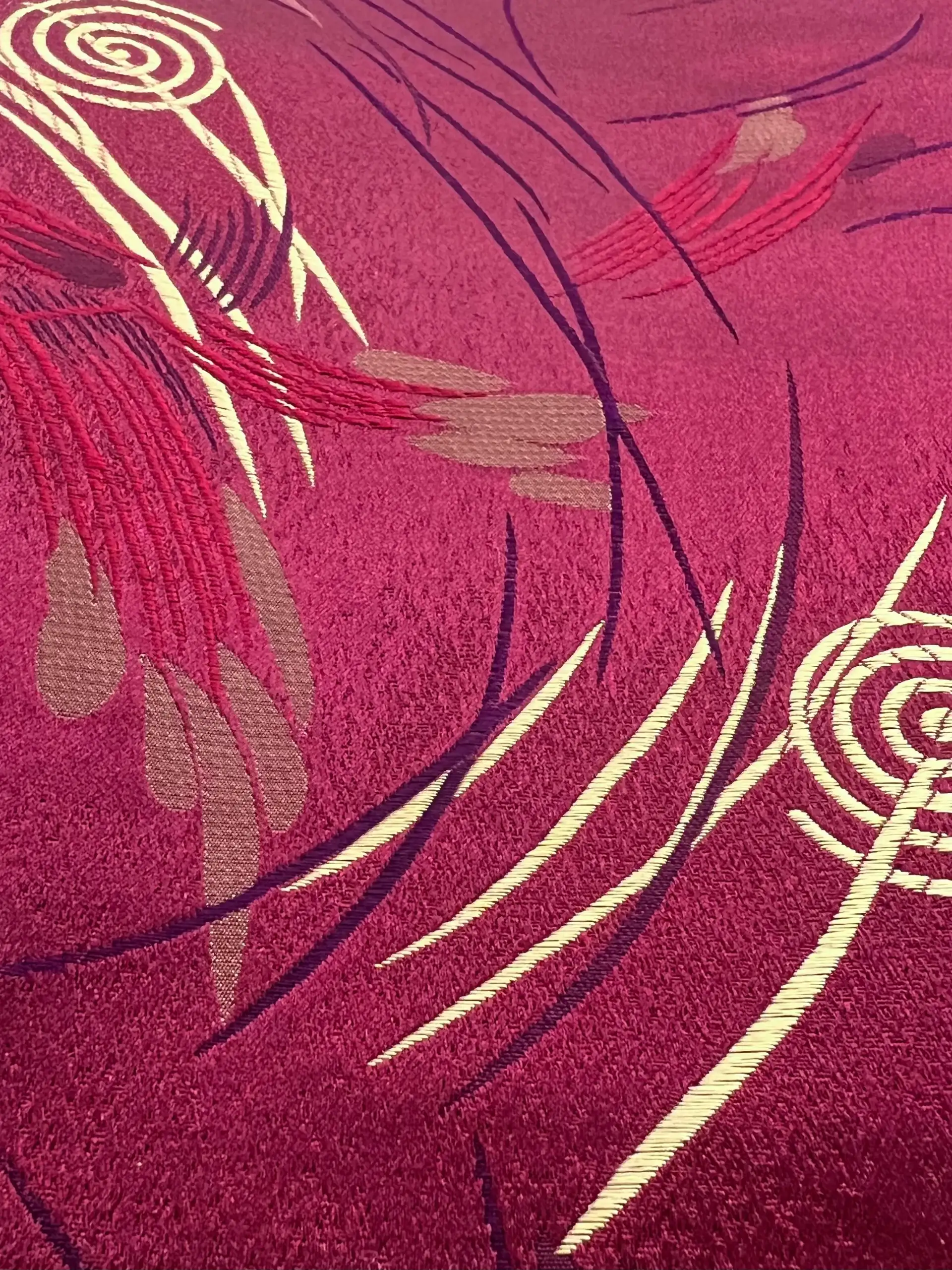 Chinese Brocade Burgundy Breeze 