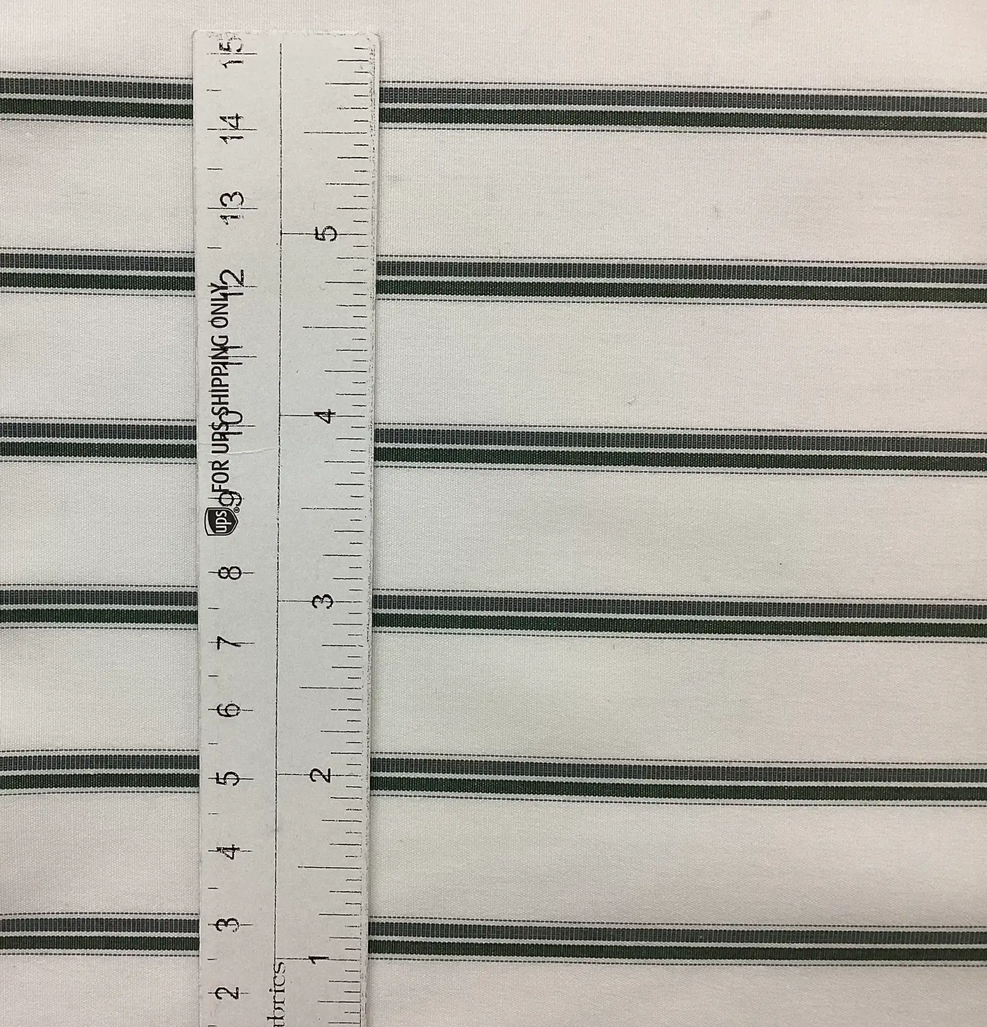 100% Cotton Hairline Stripes In White Ground 