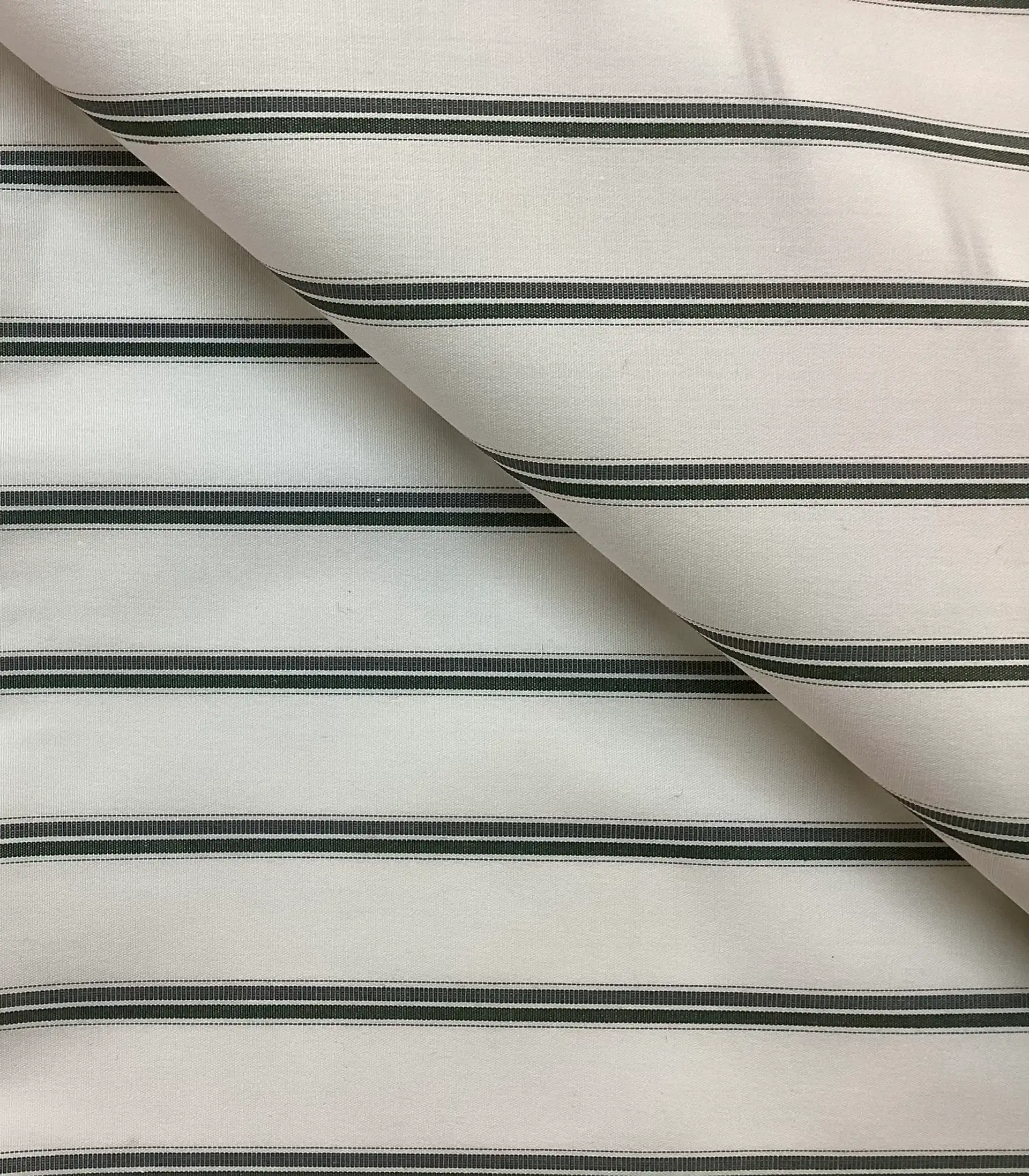 100% Cotton Hairline Stripes In White Ground 