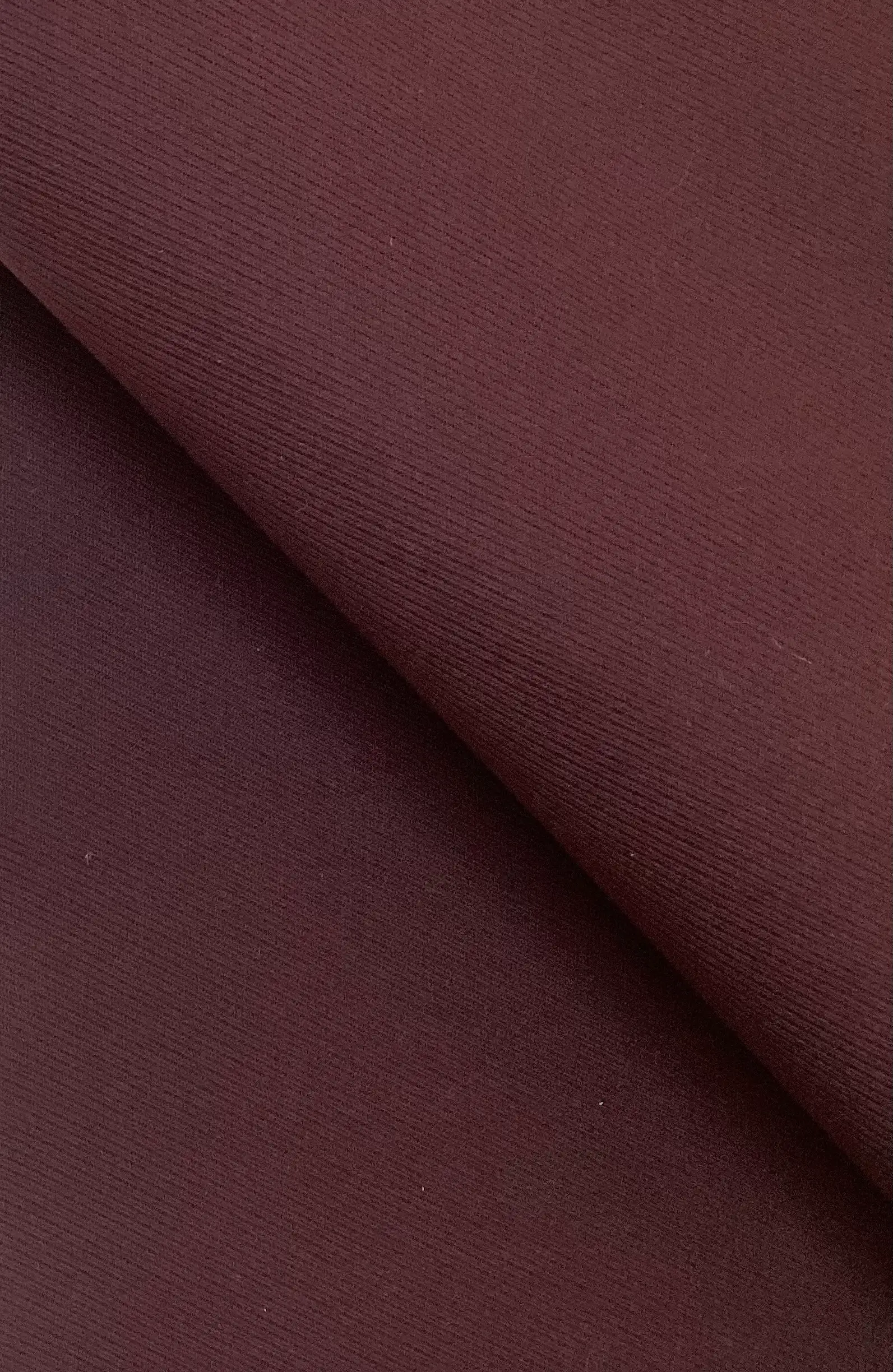 Made in Italy 100% Wool Cavalry Twill in Black Plum