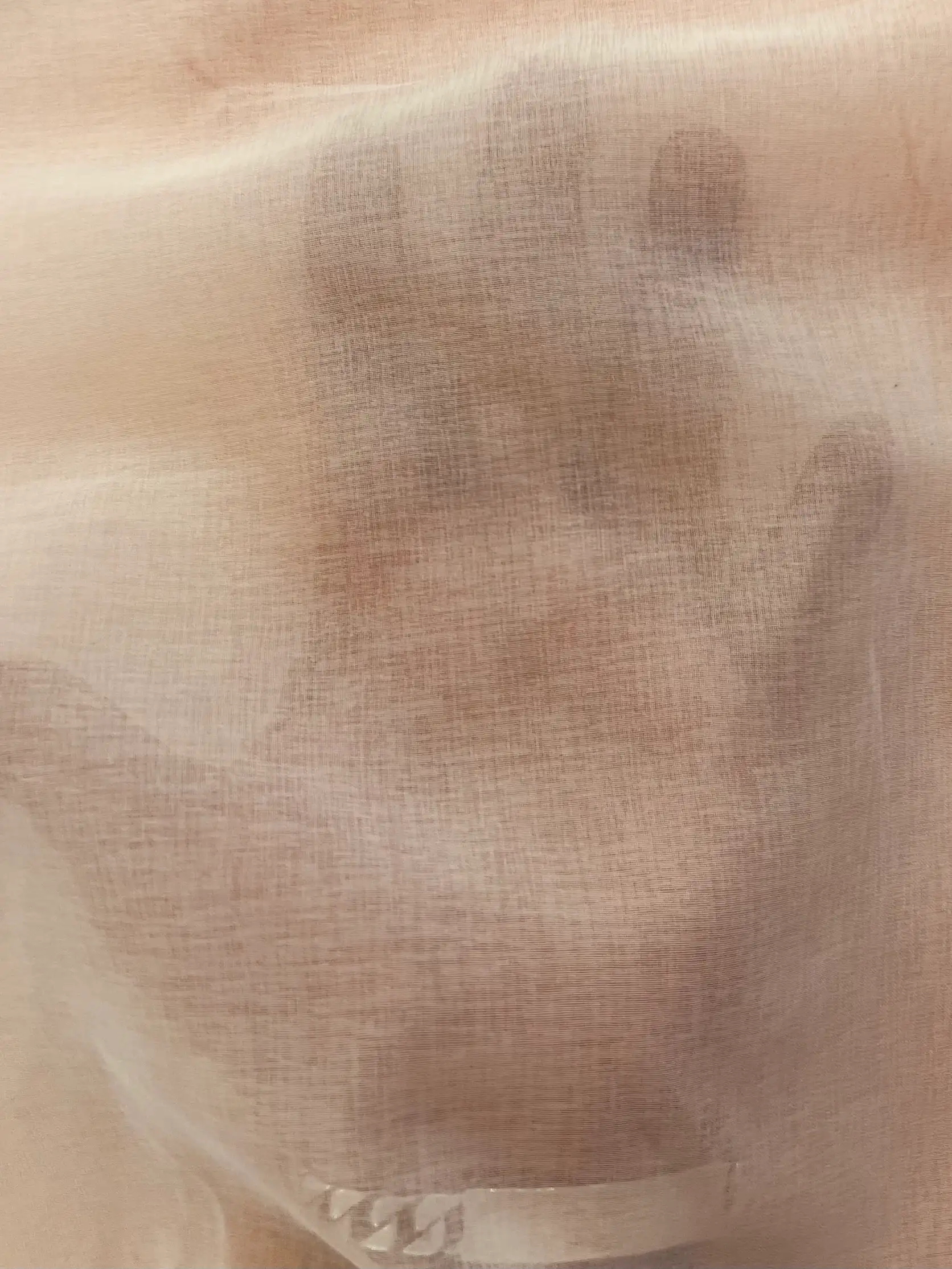 Japanese Polyester Gauze Chiffon in Peach