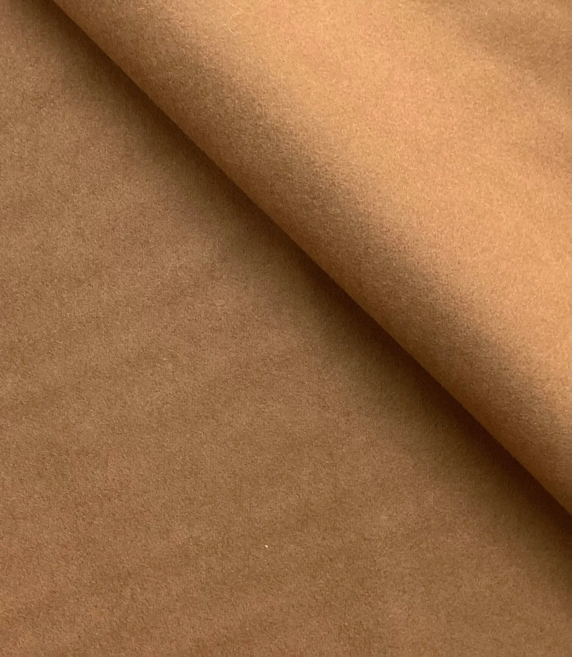 100% Wool Coating In Toast