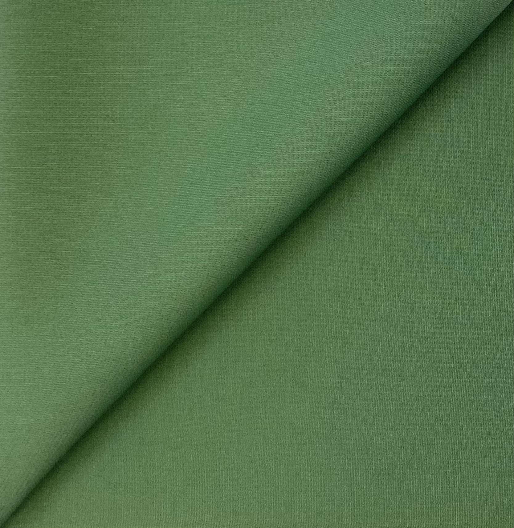 Italian Twill Double Weave Silk and Wool in Fern Green