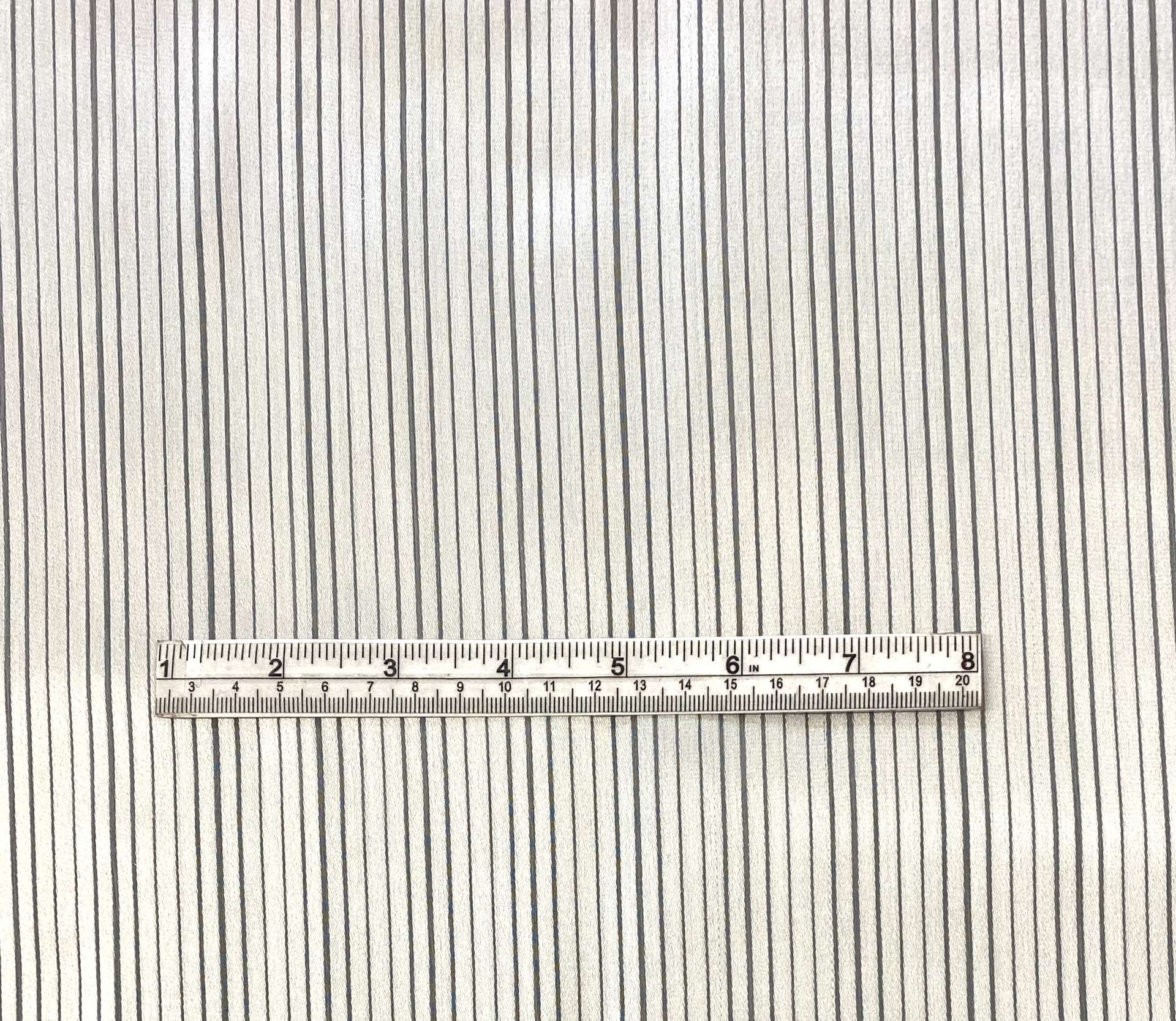 Made in Italy Satined Stripes Silk Chiffon