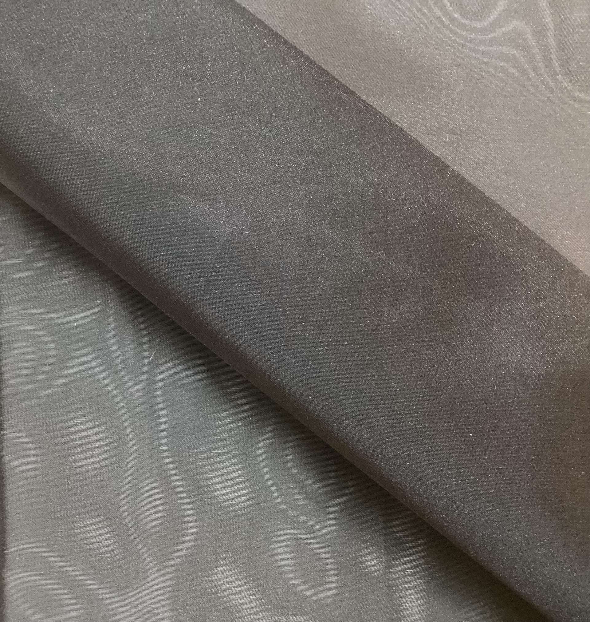 Polyester Satin Face Organza in Black