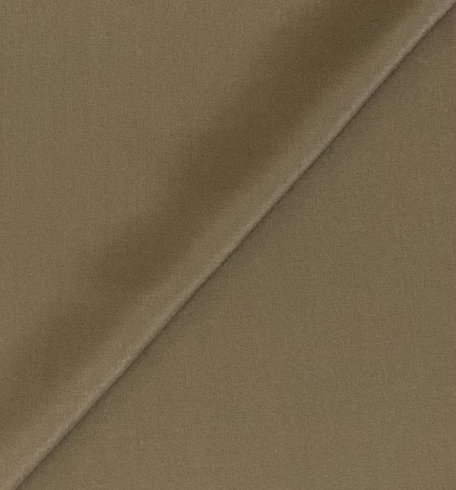 Silk & Cotton Twill in Dark Taupe