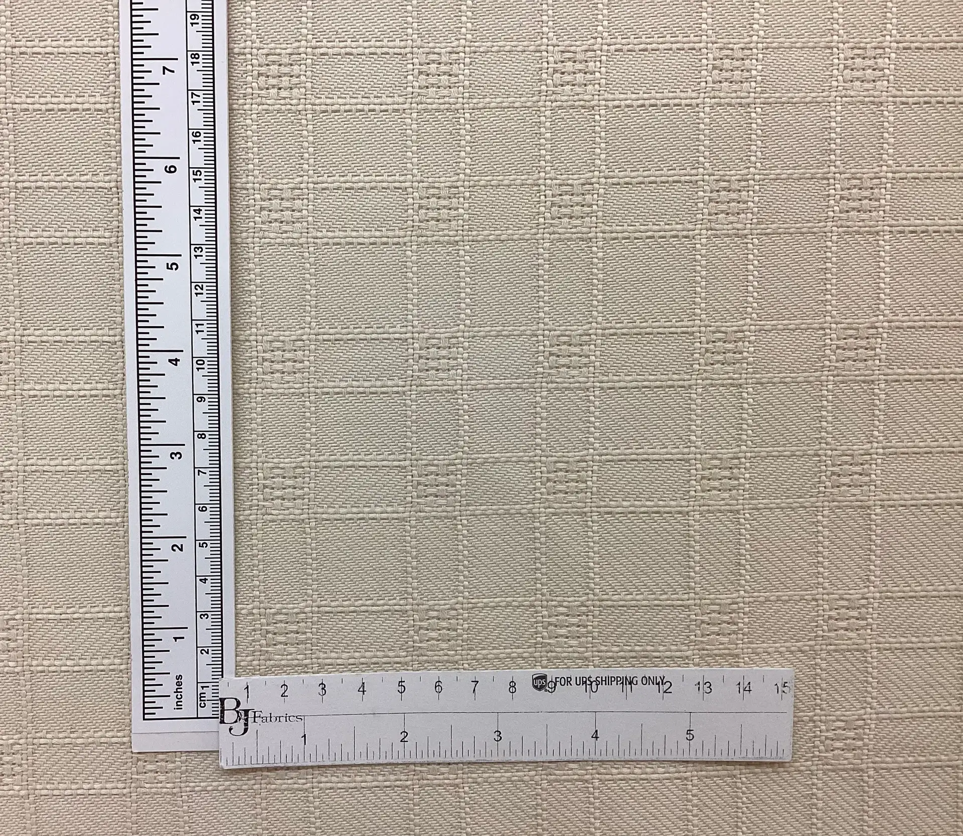 Wool & Cotton Tiles Pattern Tweed In Rice