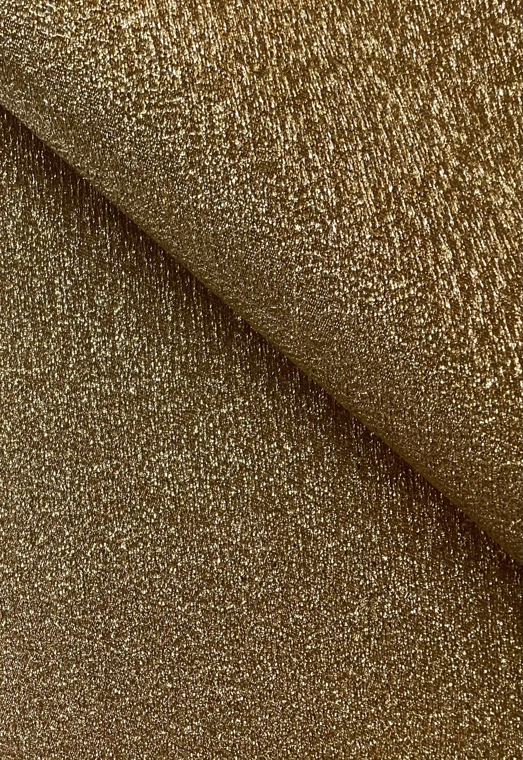 Silk Metallic Glimmer Jacquard Silver/Gold