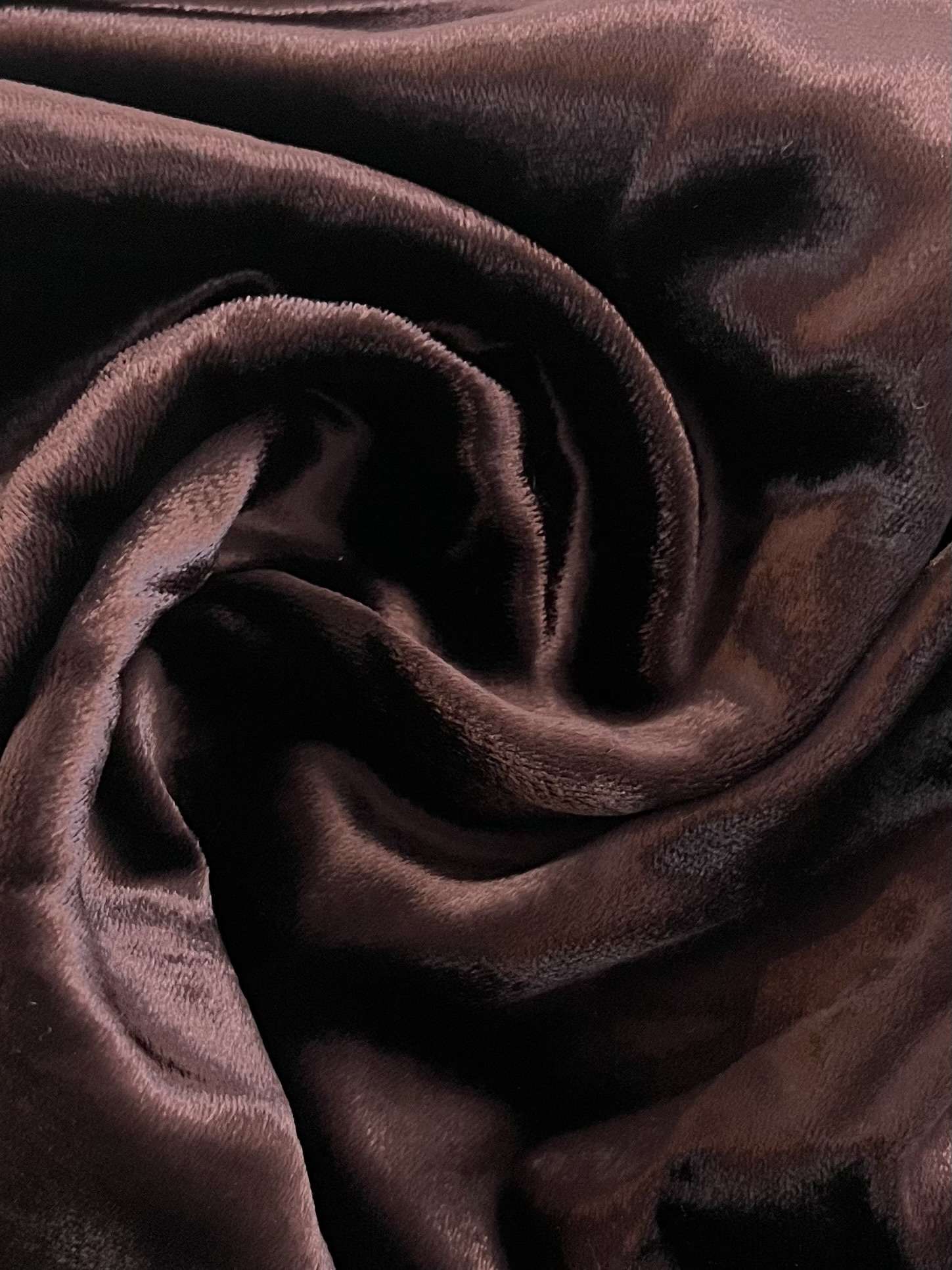 French Panné Velvet Fabric in Warehouse