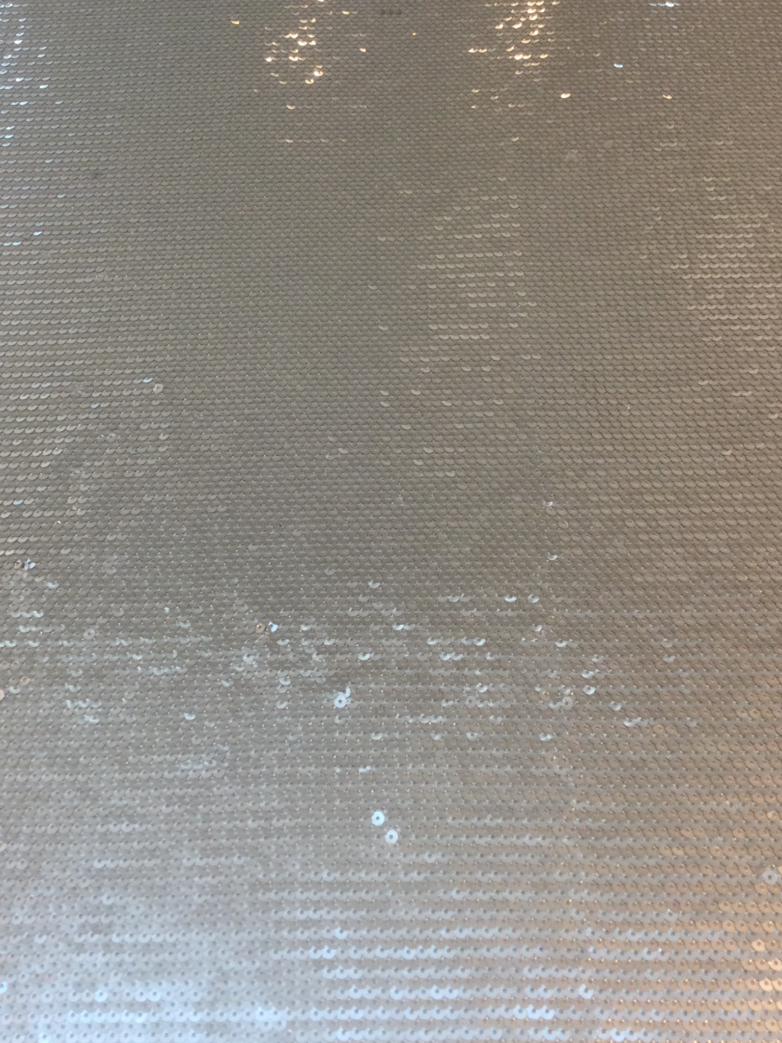 Fish Scale Sequins on Tulle in Grey