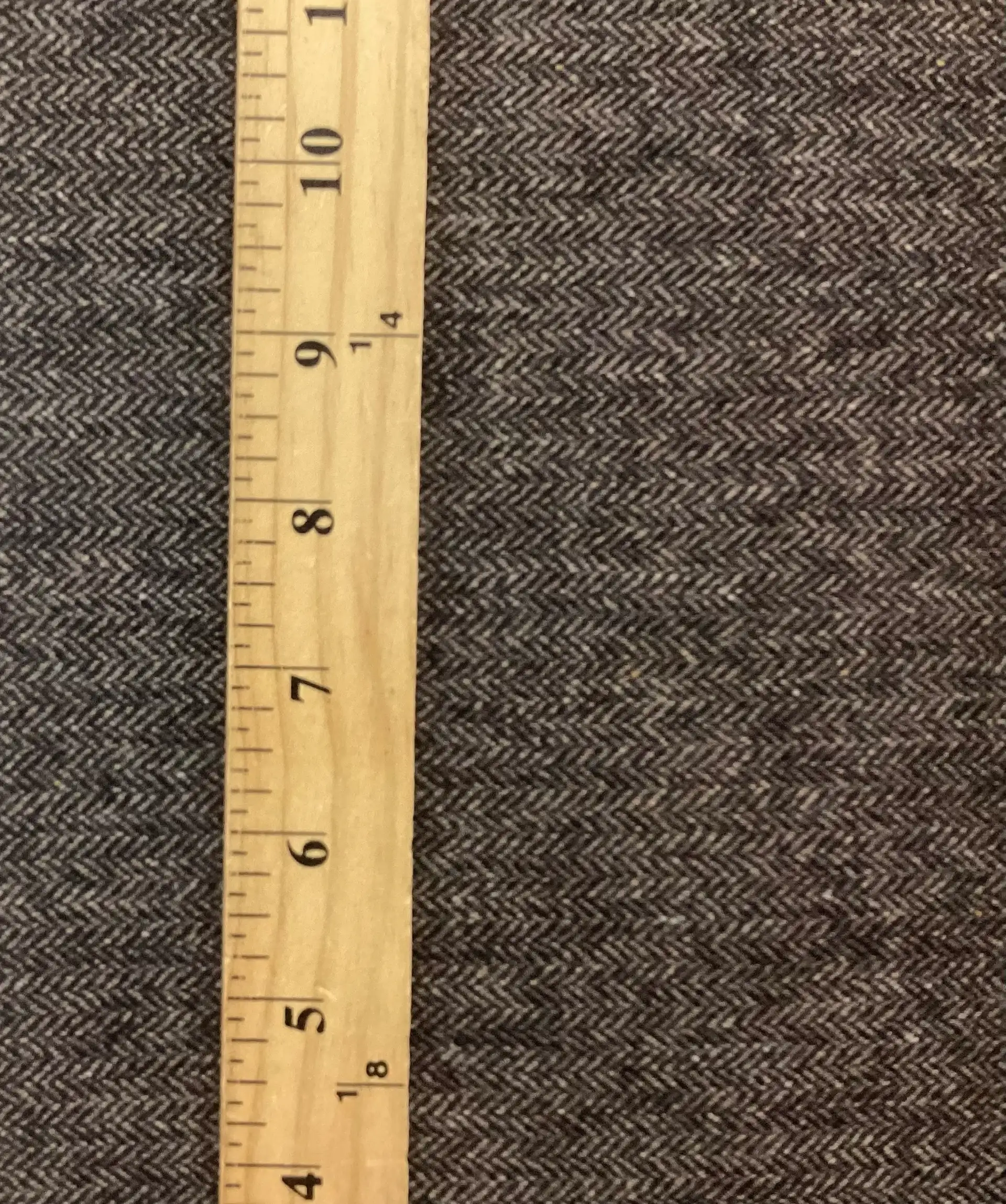 100% Wool Herringbone In Andean Walnuts 