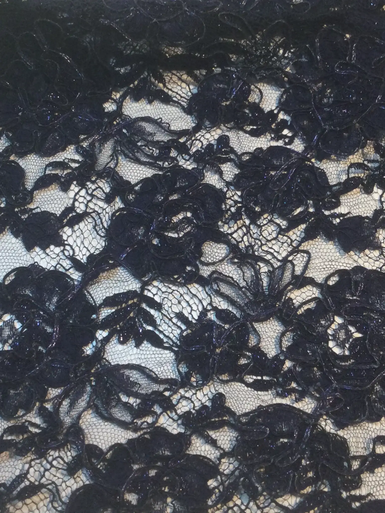 Alencon Lace in Navy