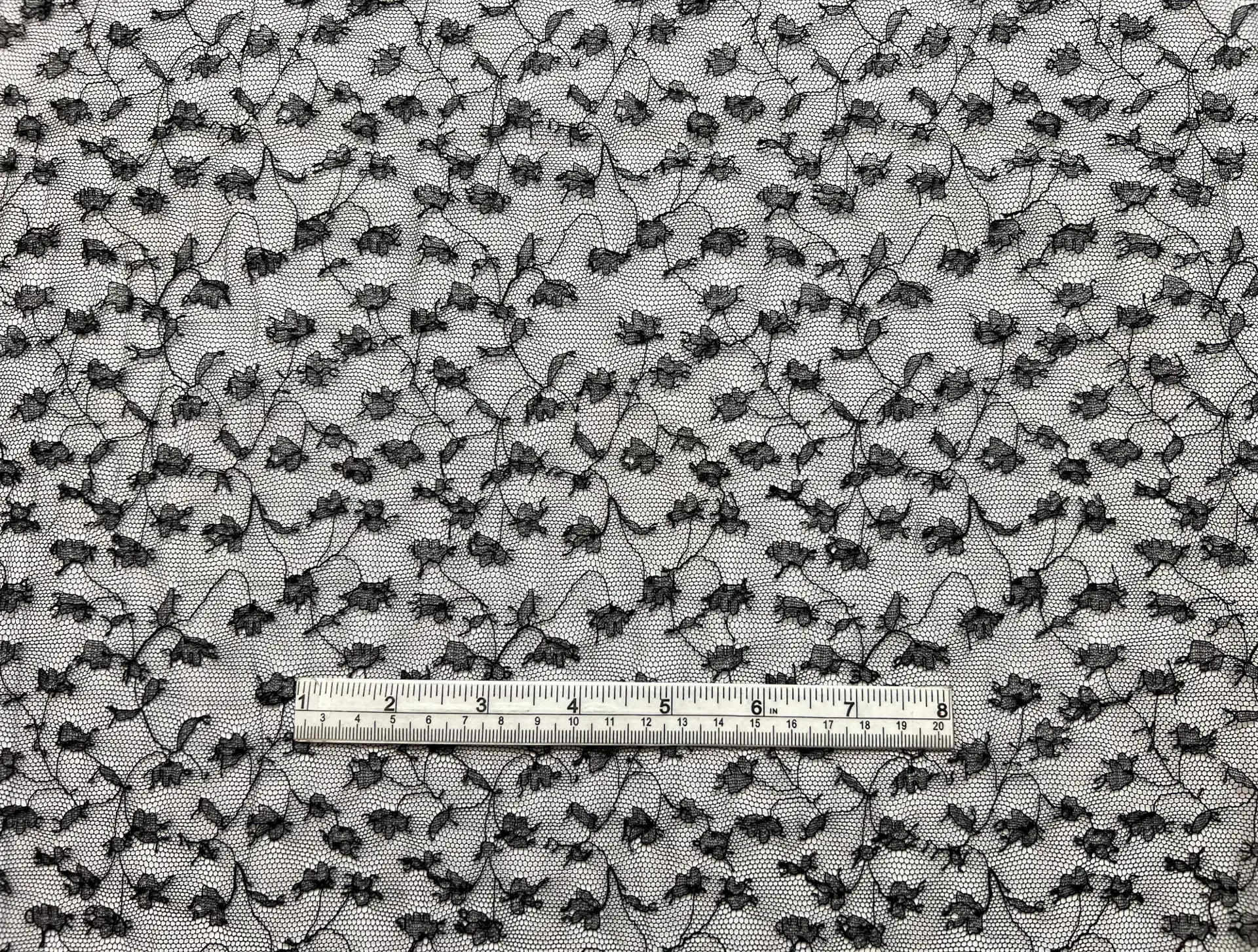 French Chantilly Lace in Black