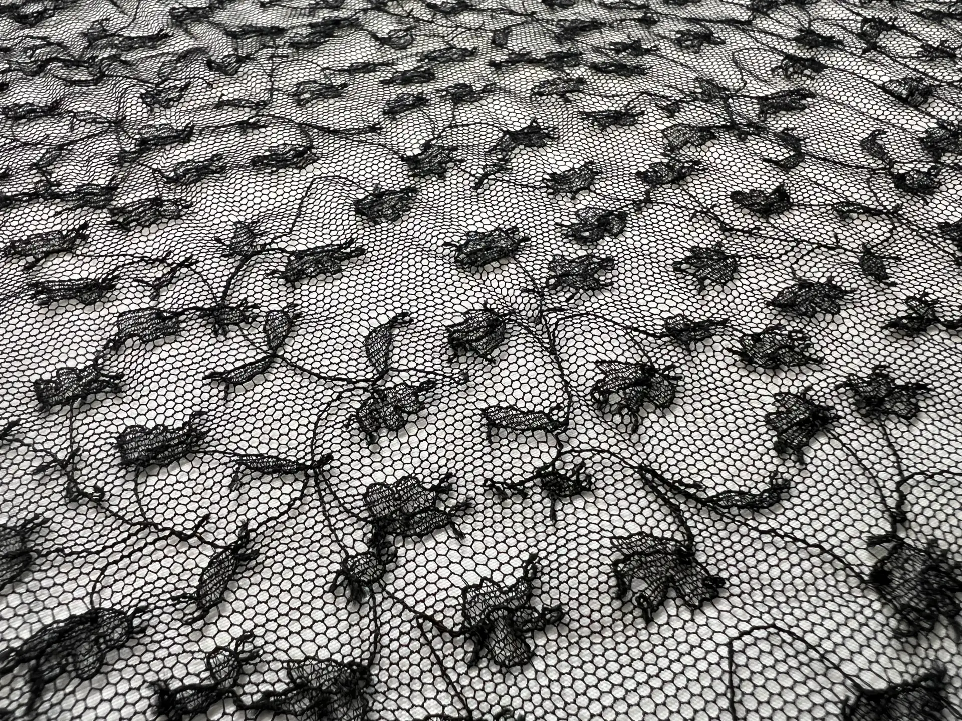 French Chantilly Lace in Black