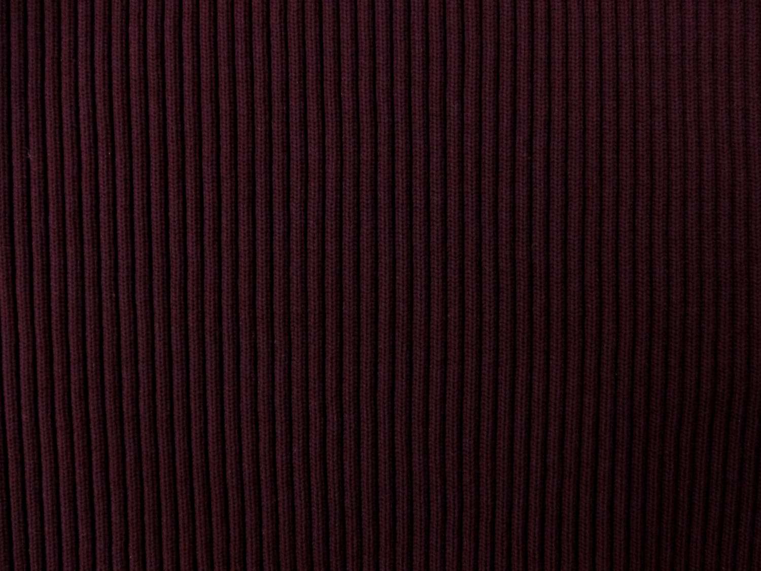 Nylon Rib Knit in Burgundy1