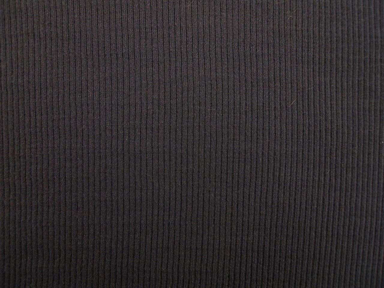 Virgin Wool Rib Knit in Dark Grey0