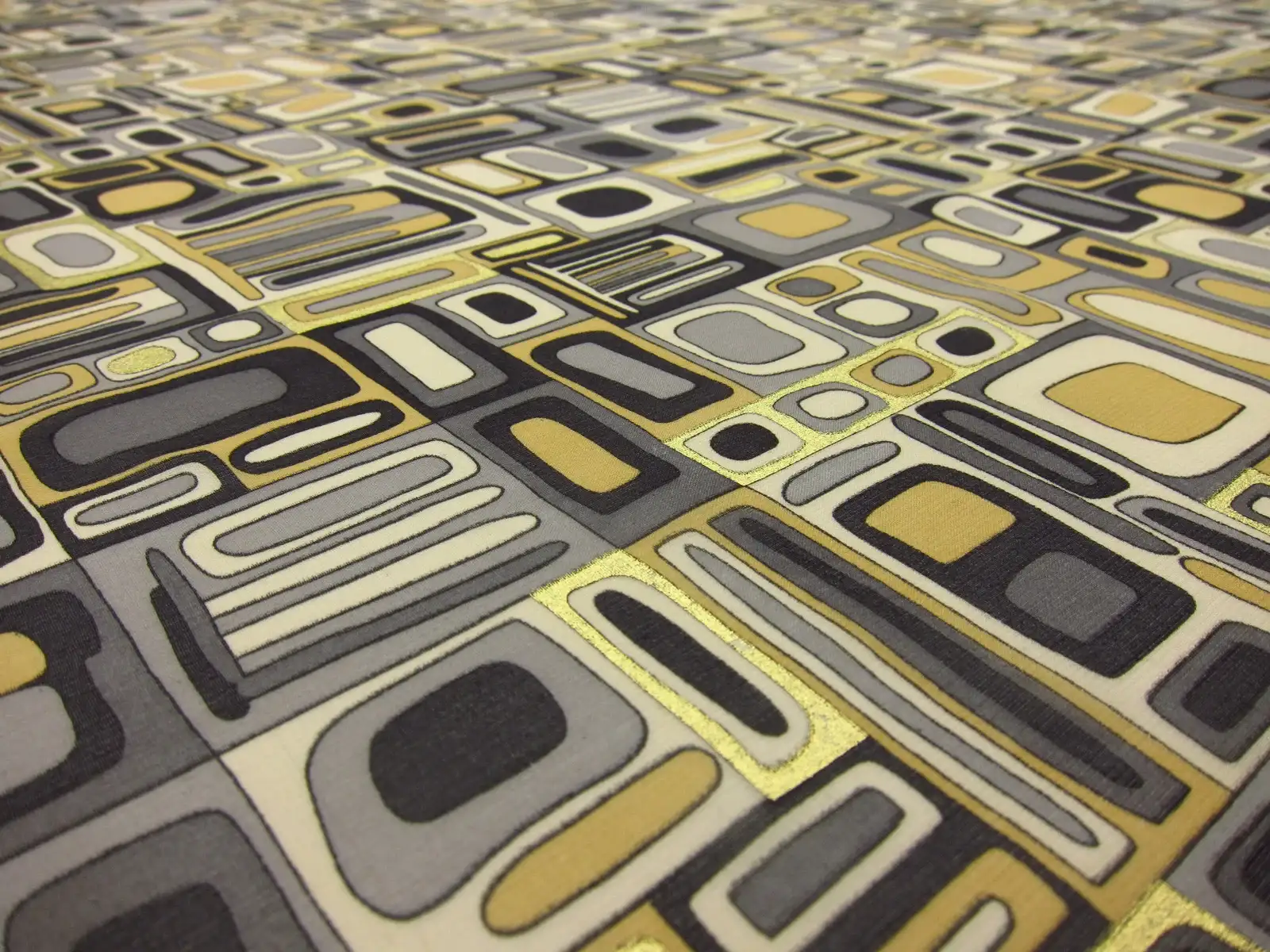 Metallic Printed Silk Chiffon2
