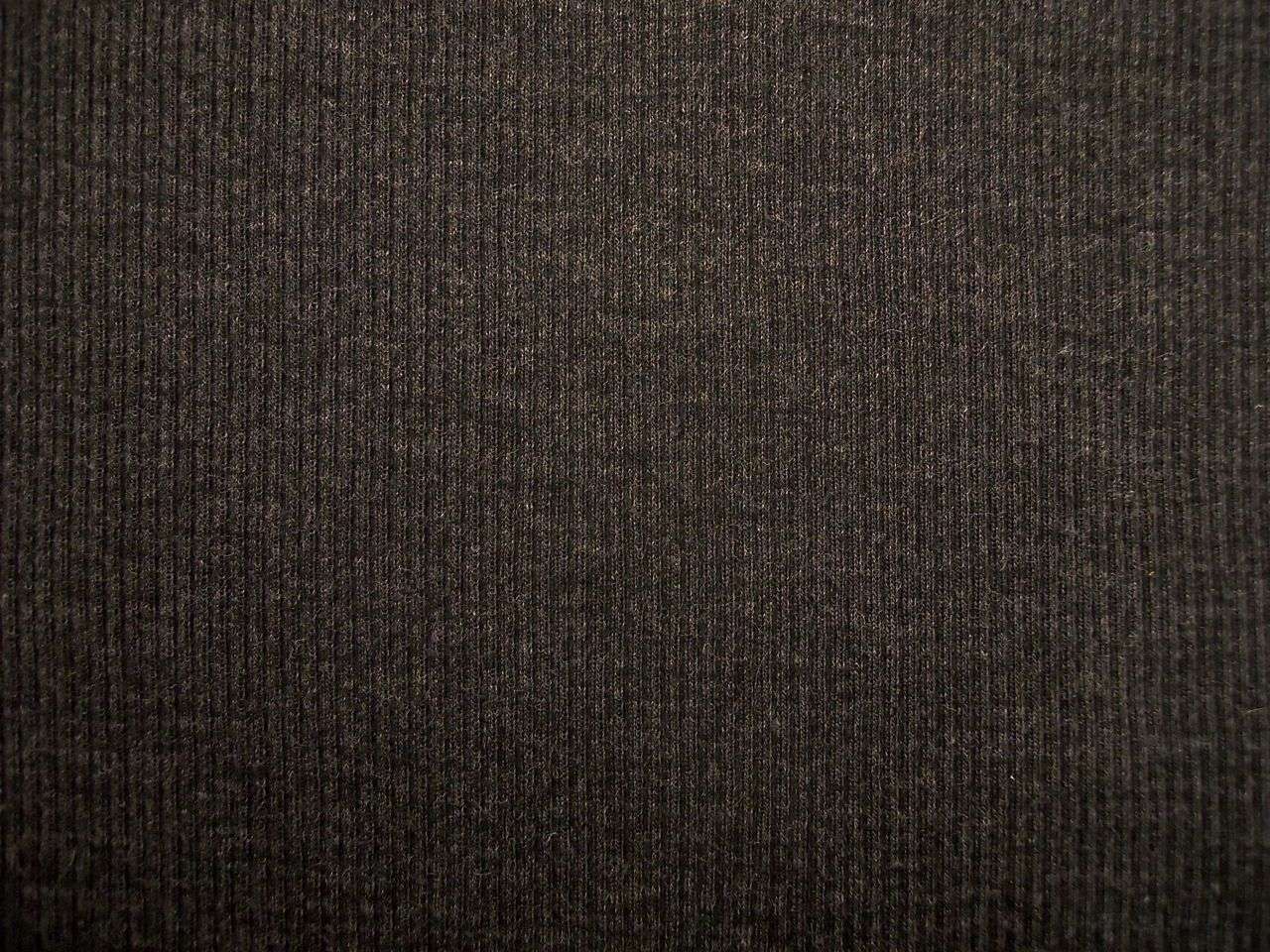 Virgin Wool Rib Knit in Charcoal0