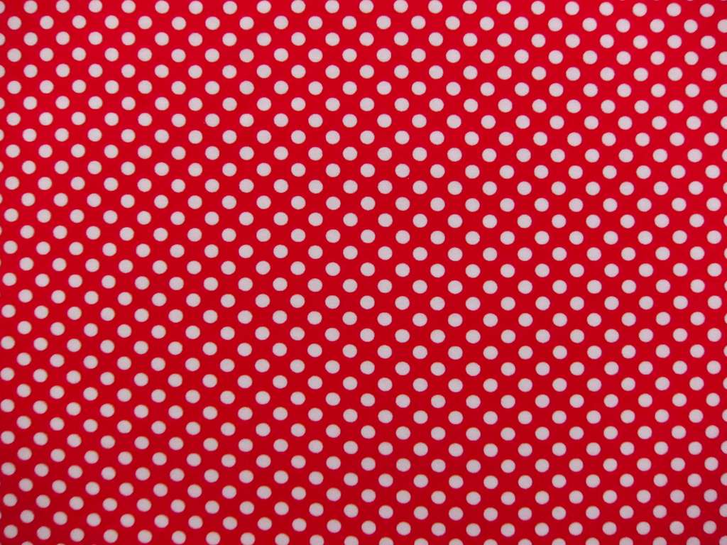 Cotton Jersey Polka Dot Print in Red0
