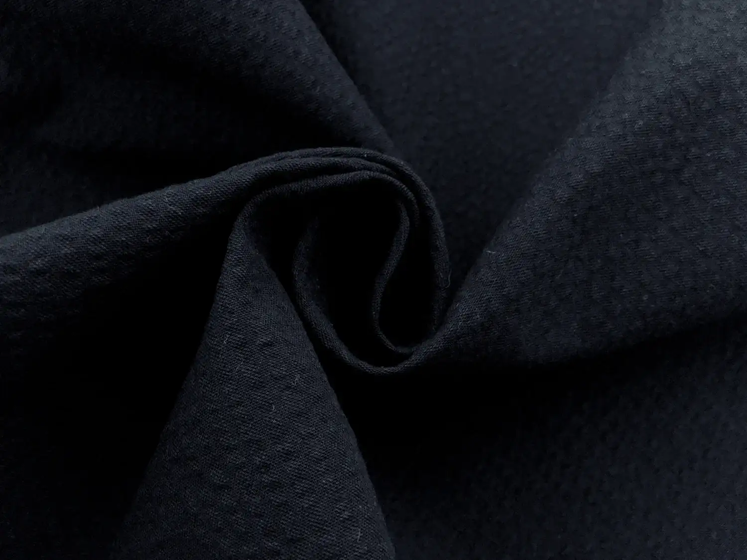 Cotton Seersucker in Navy3