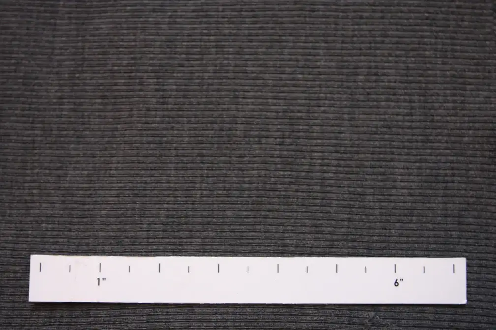 Virgin Wool Rib Knit in Heather Medium Grey1