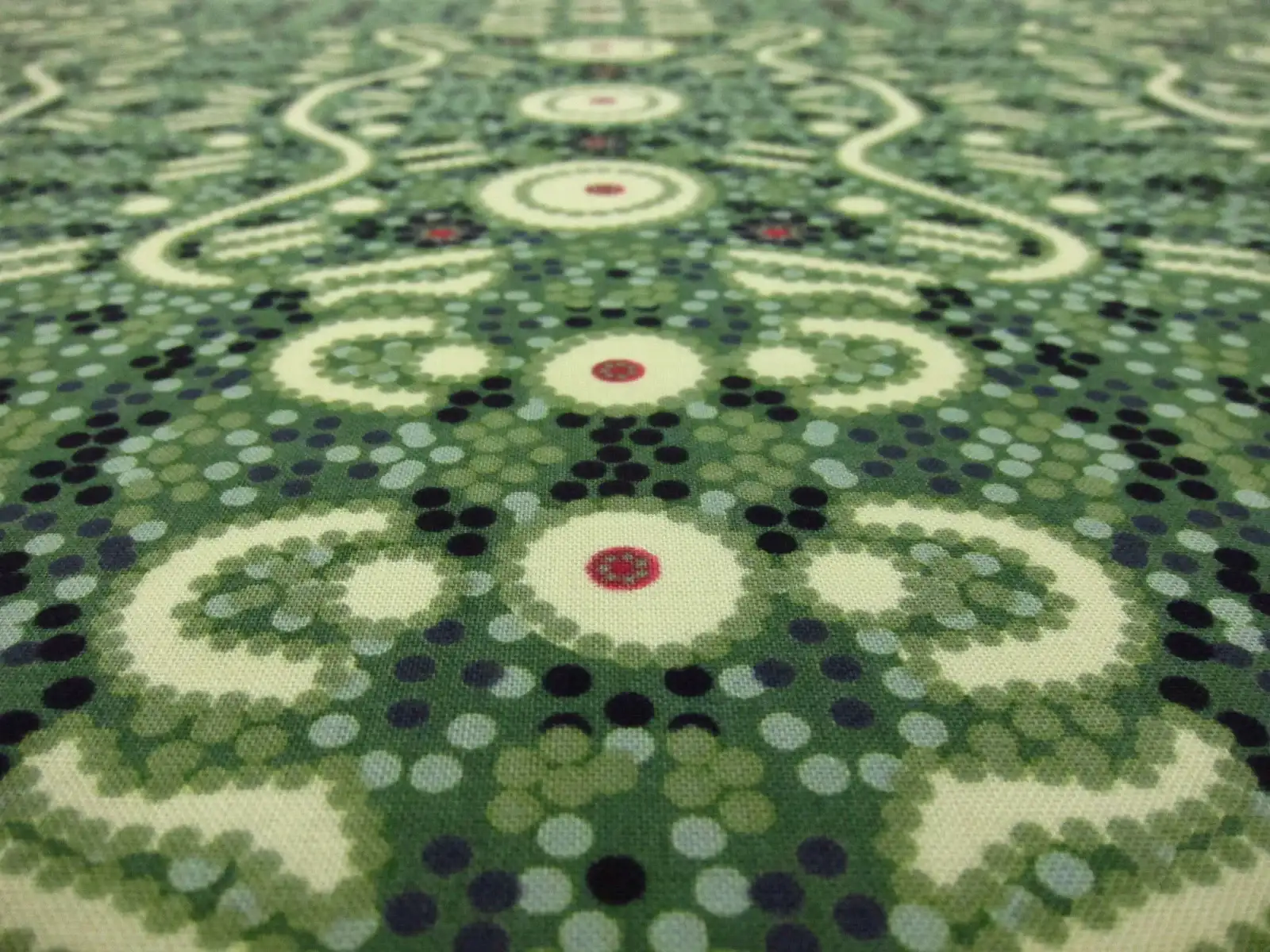 Australian Cotton Print With Aboriginal Motif2