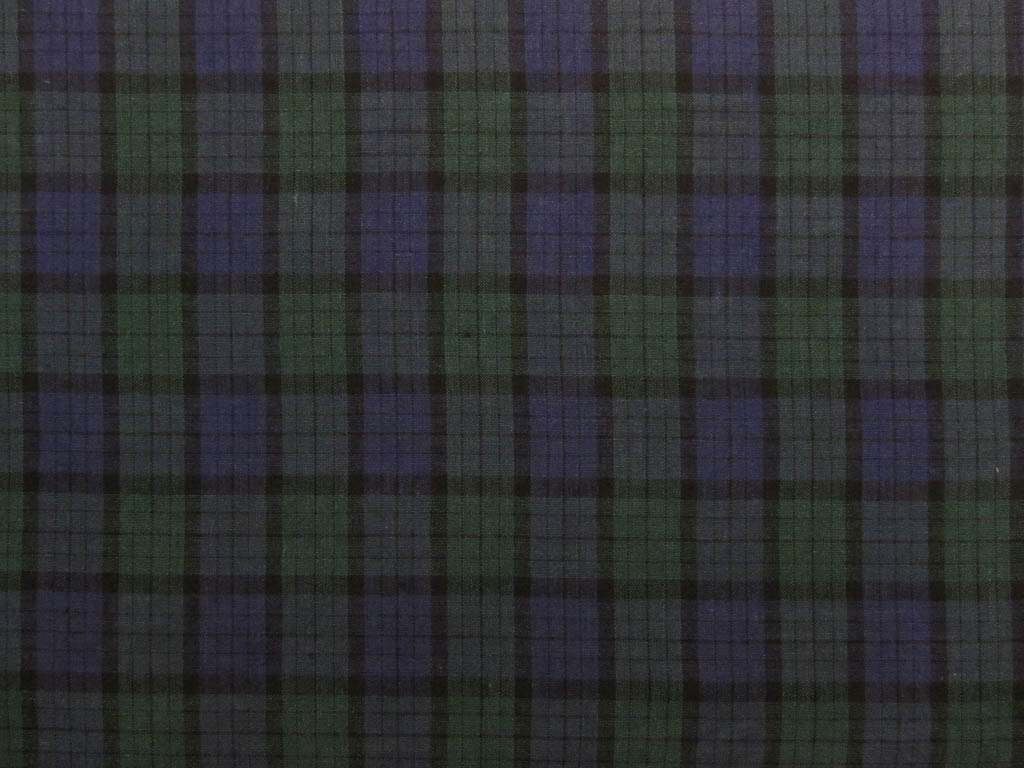 Linen Woven Plaid in Hunter