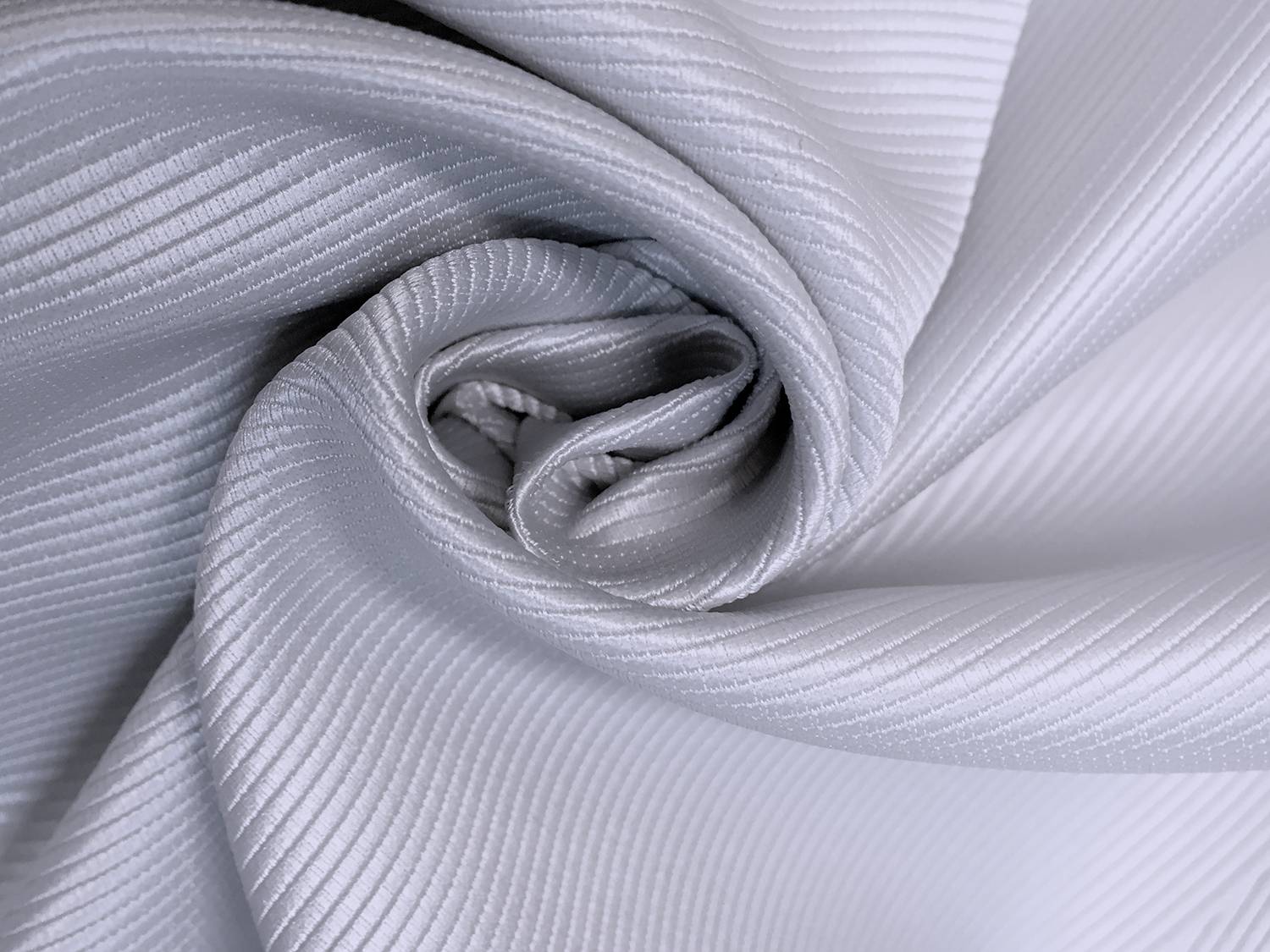Polyester Faille in Light Grey0
