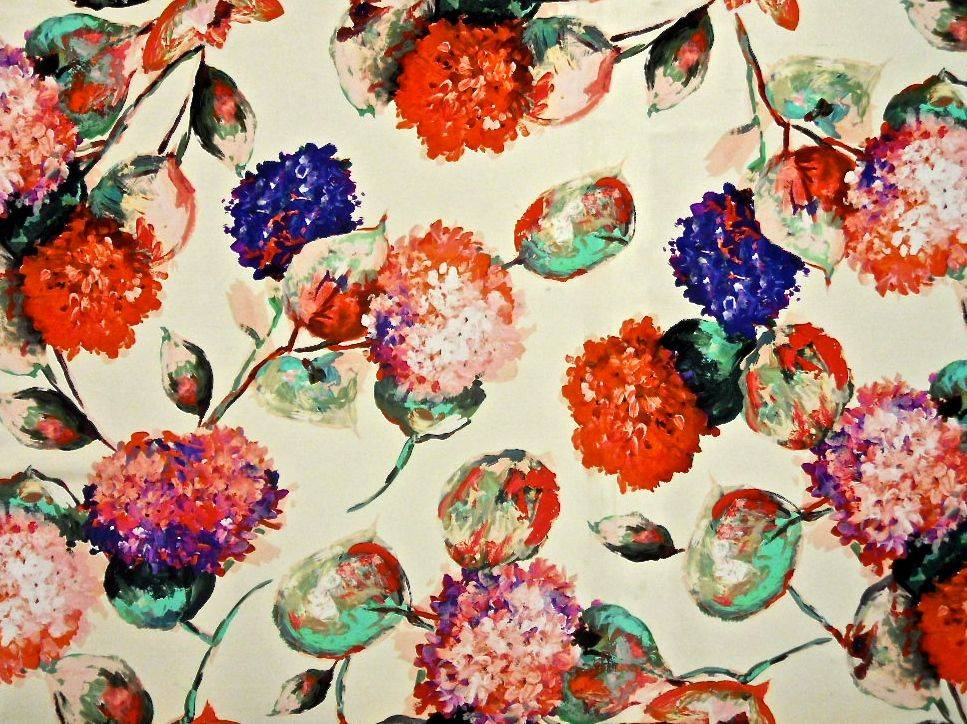 Liquid Look Printed Silk Blend Twill0